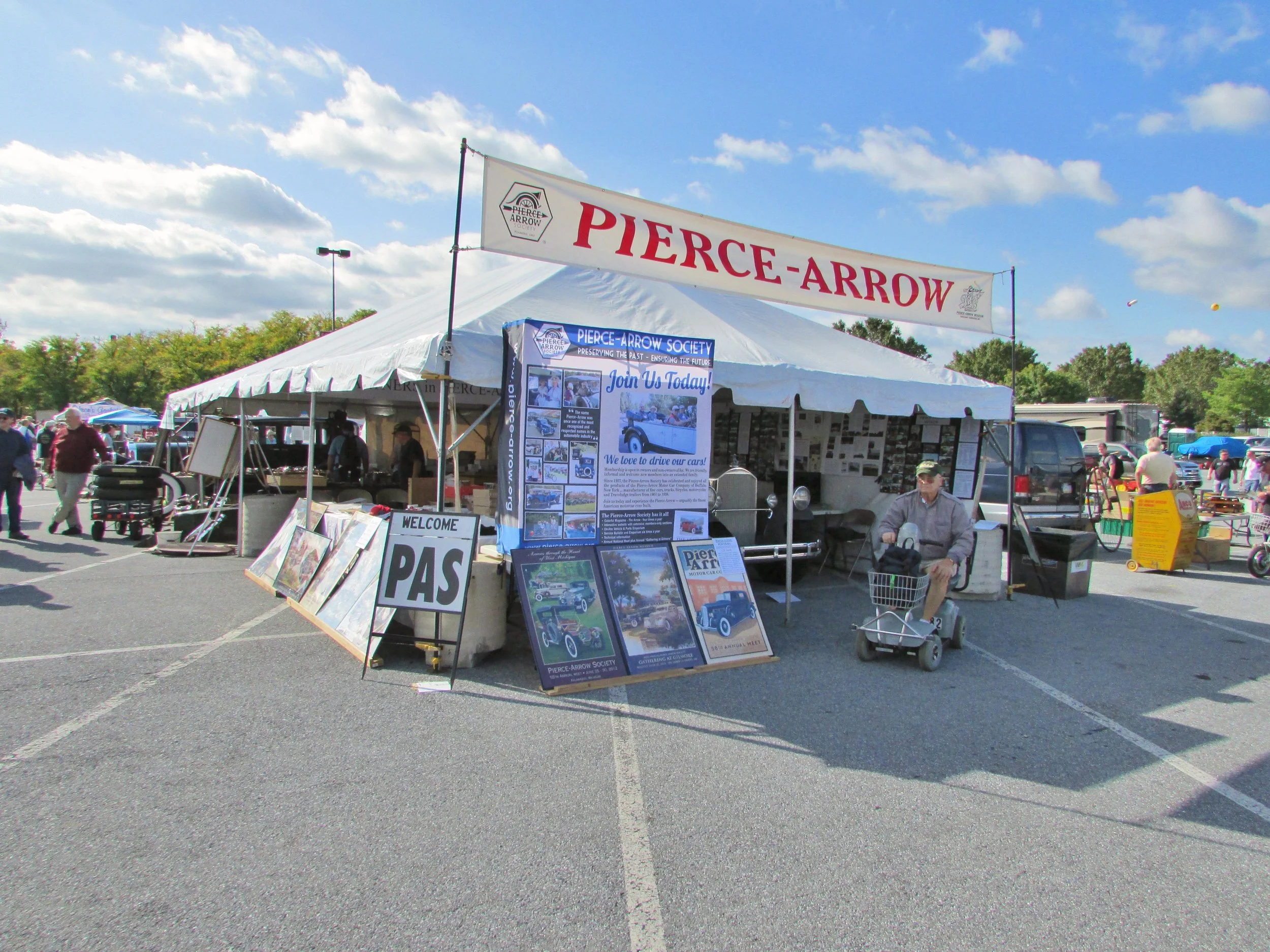 Tent at Hershey, PA car show