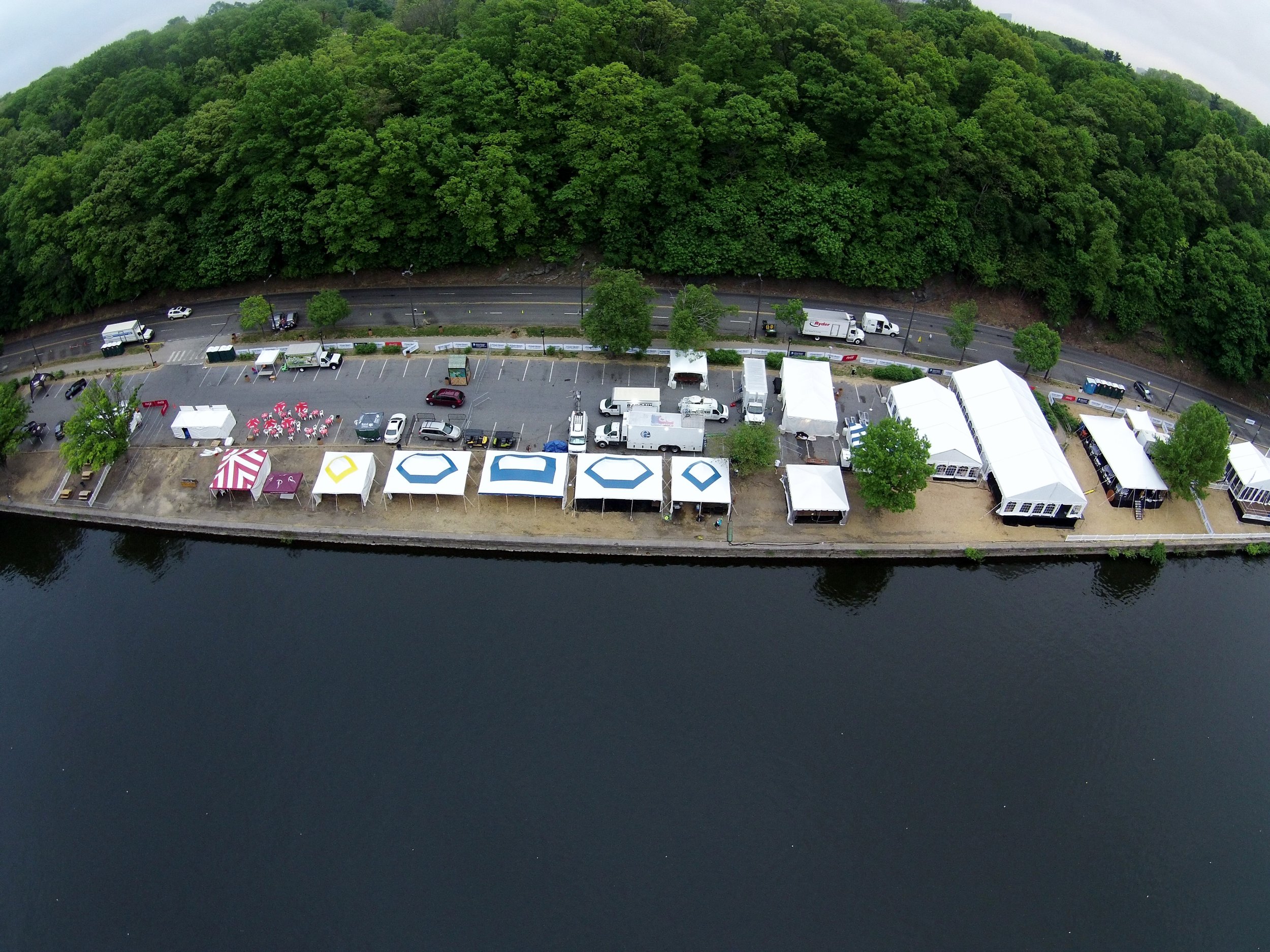 Fairmount Park regatta tents