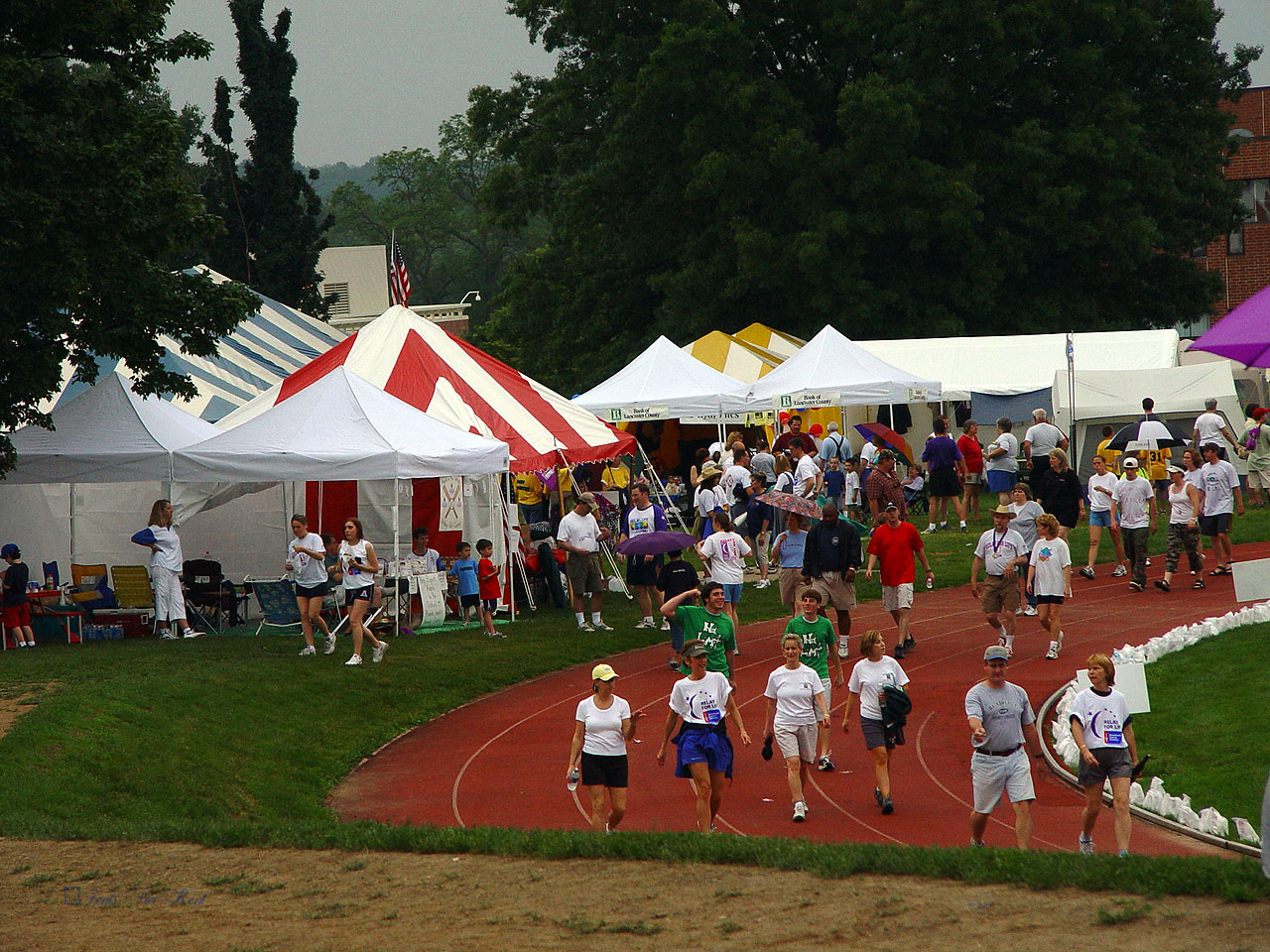 Tents at Lancaster Relay for Life