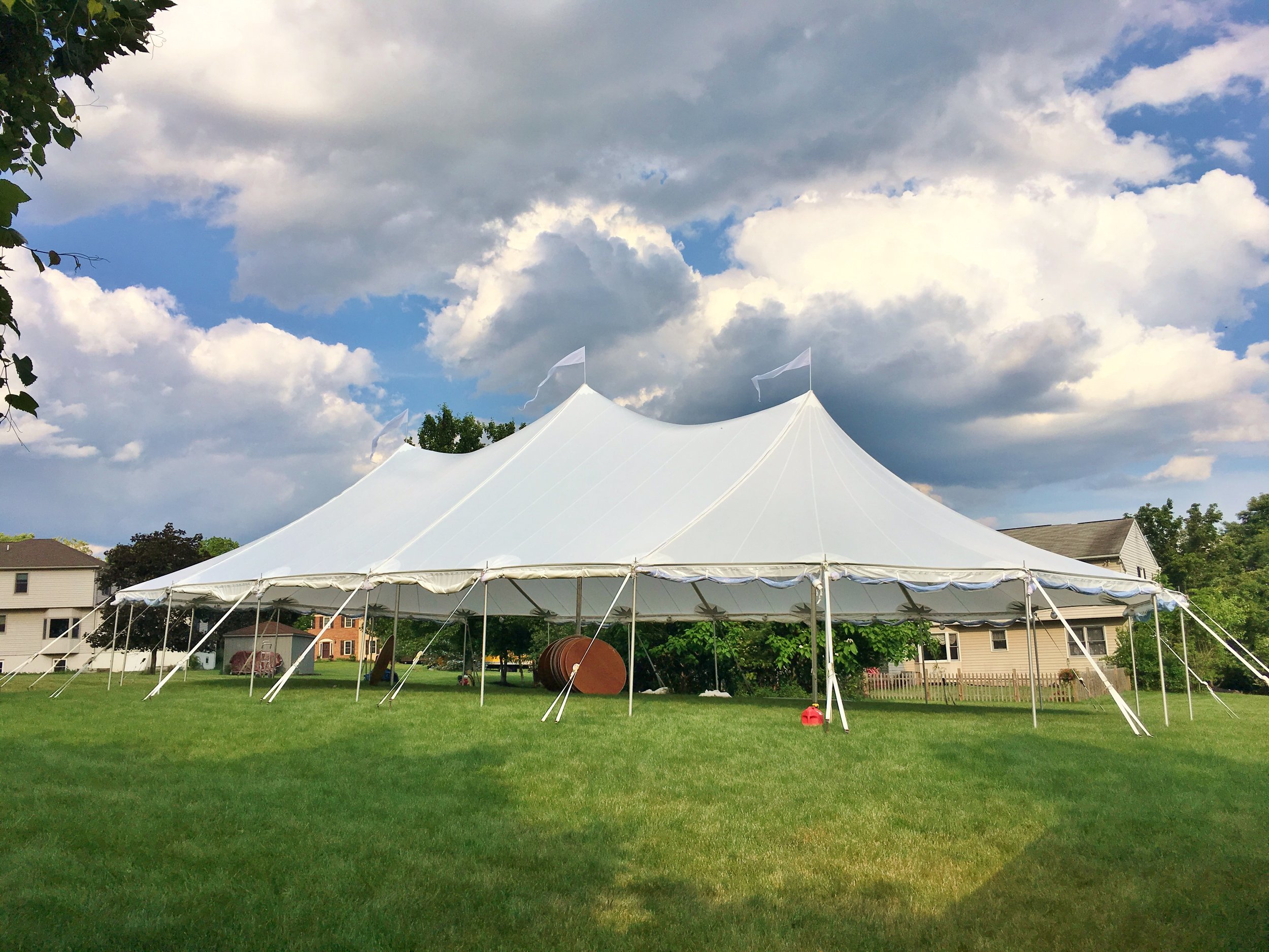 Sailcloth wedding tent