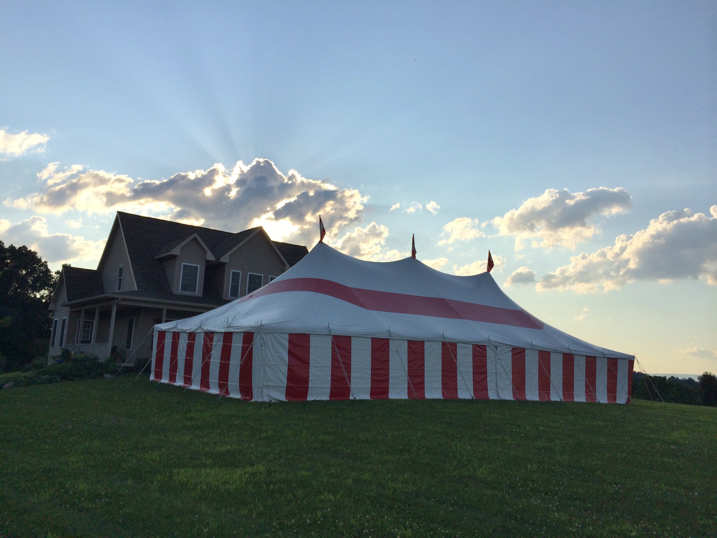 Party tents for rent in Willow Street
