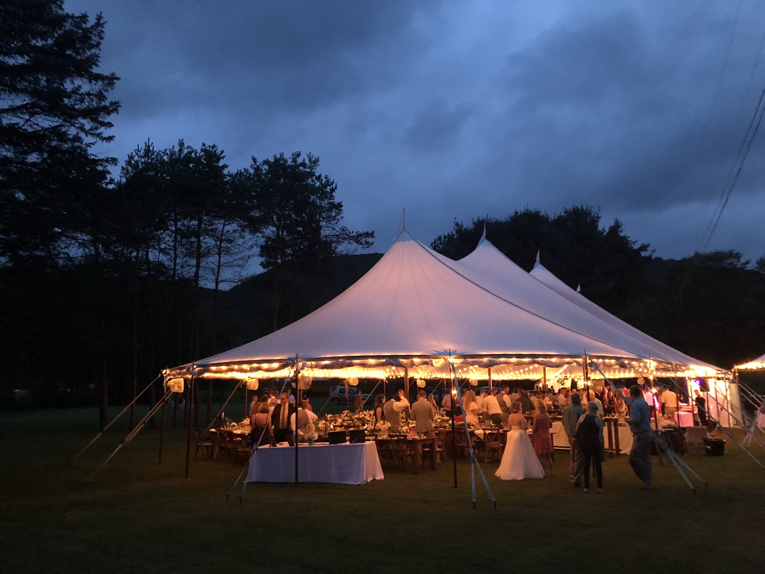 Beautiful Sailcloth evening wedding in Cape May