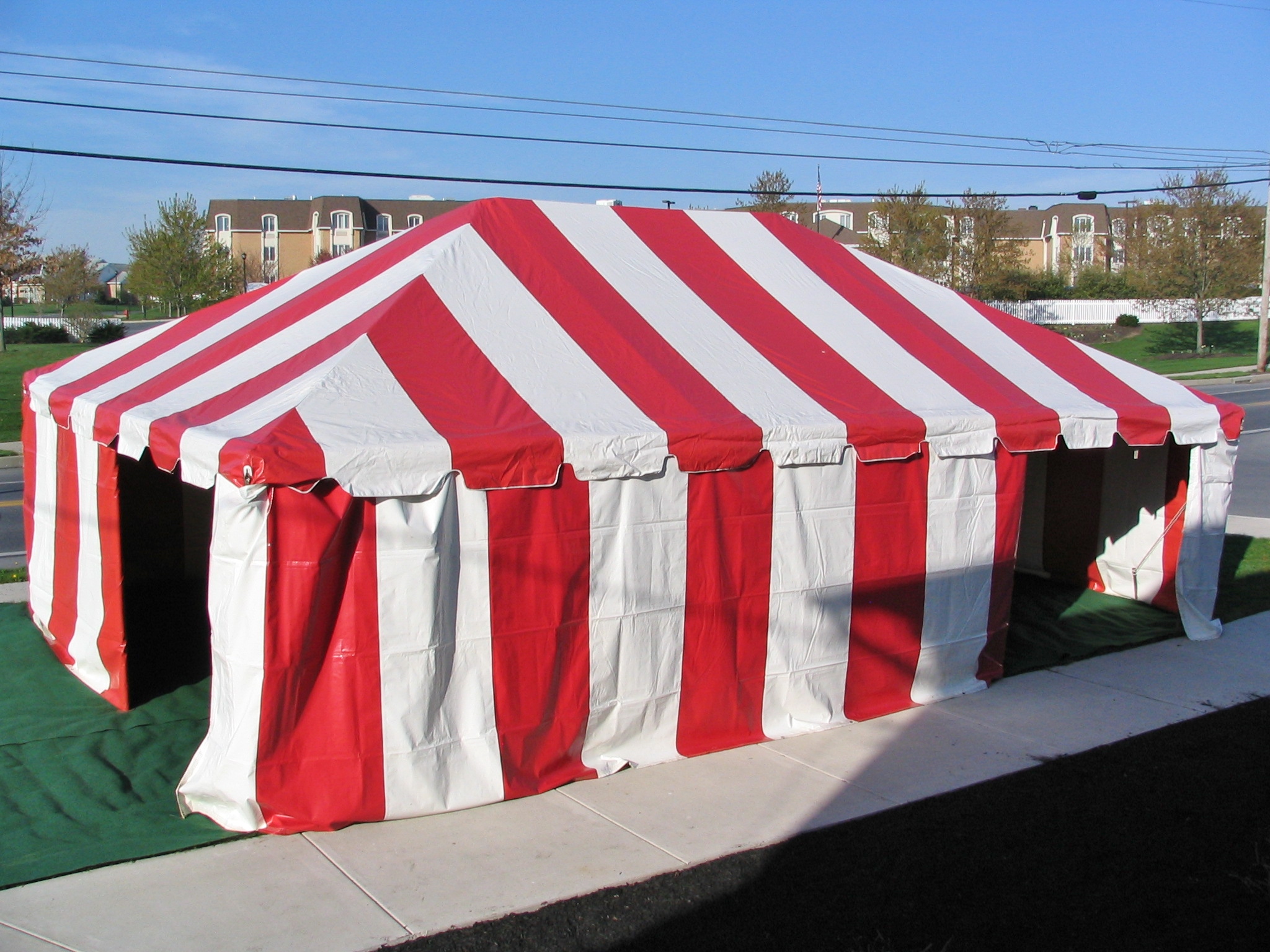 Red Party Tent in Trenton, NJ