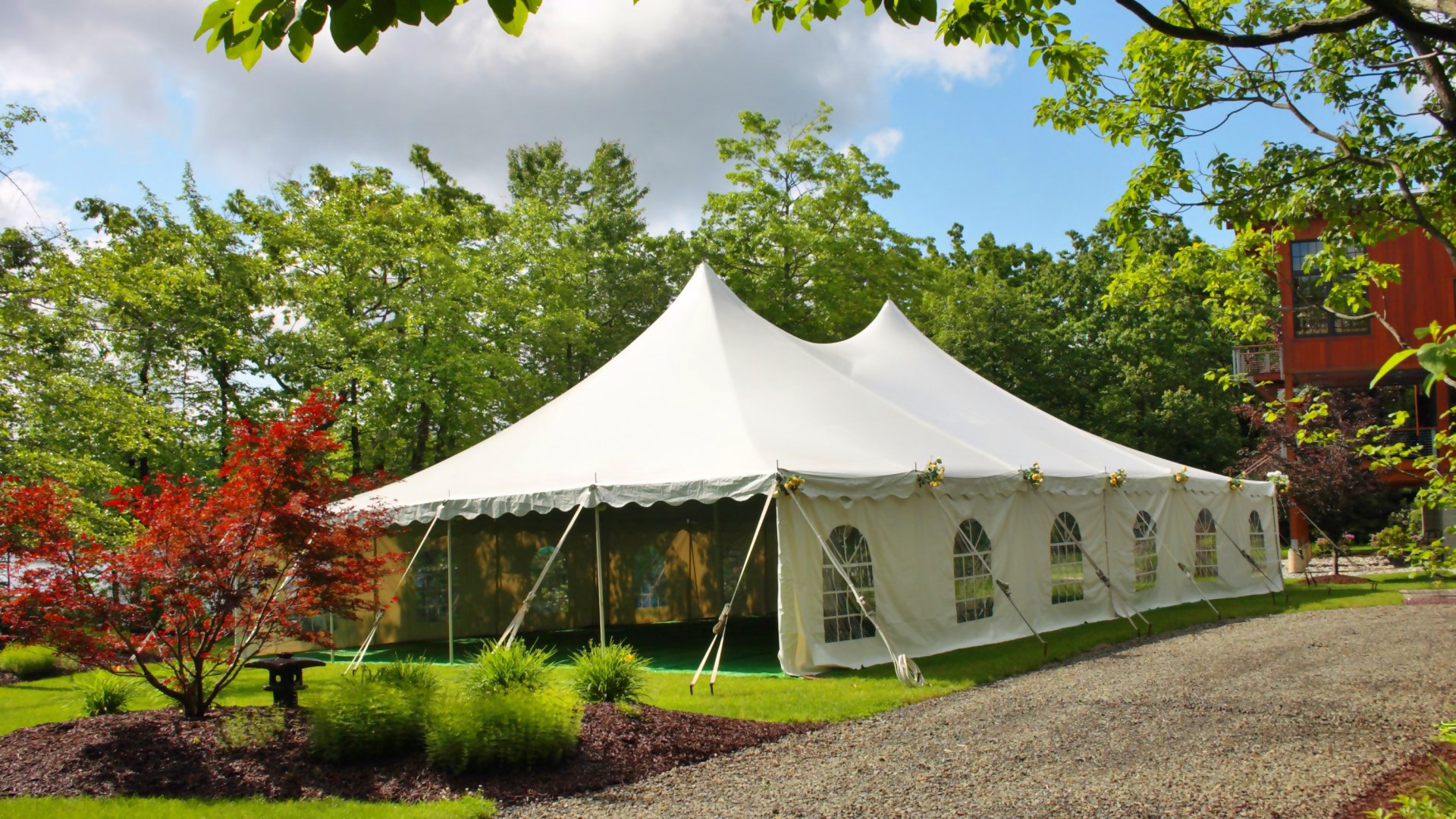 Beautiful, large white tent in Lansdale, PA