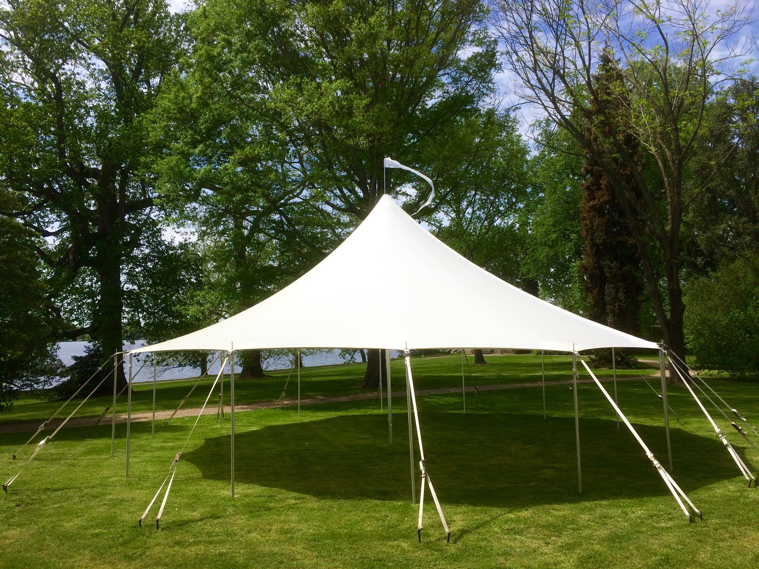 Beautiful Sailcloth tent for rent in Hazleton, PA