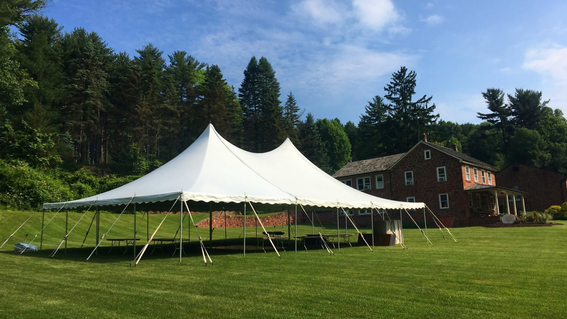 Large white tent for rent in Rising Sun, MD