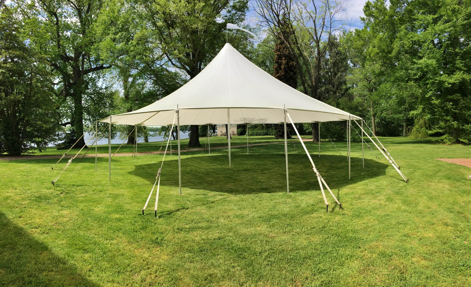 Beautiful sailcloth tent for rent in Montgomery Co, MD
