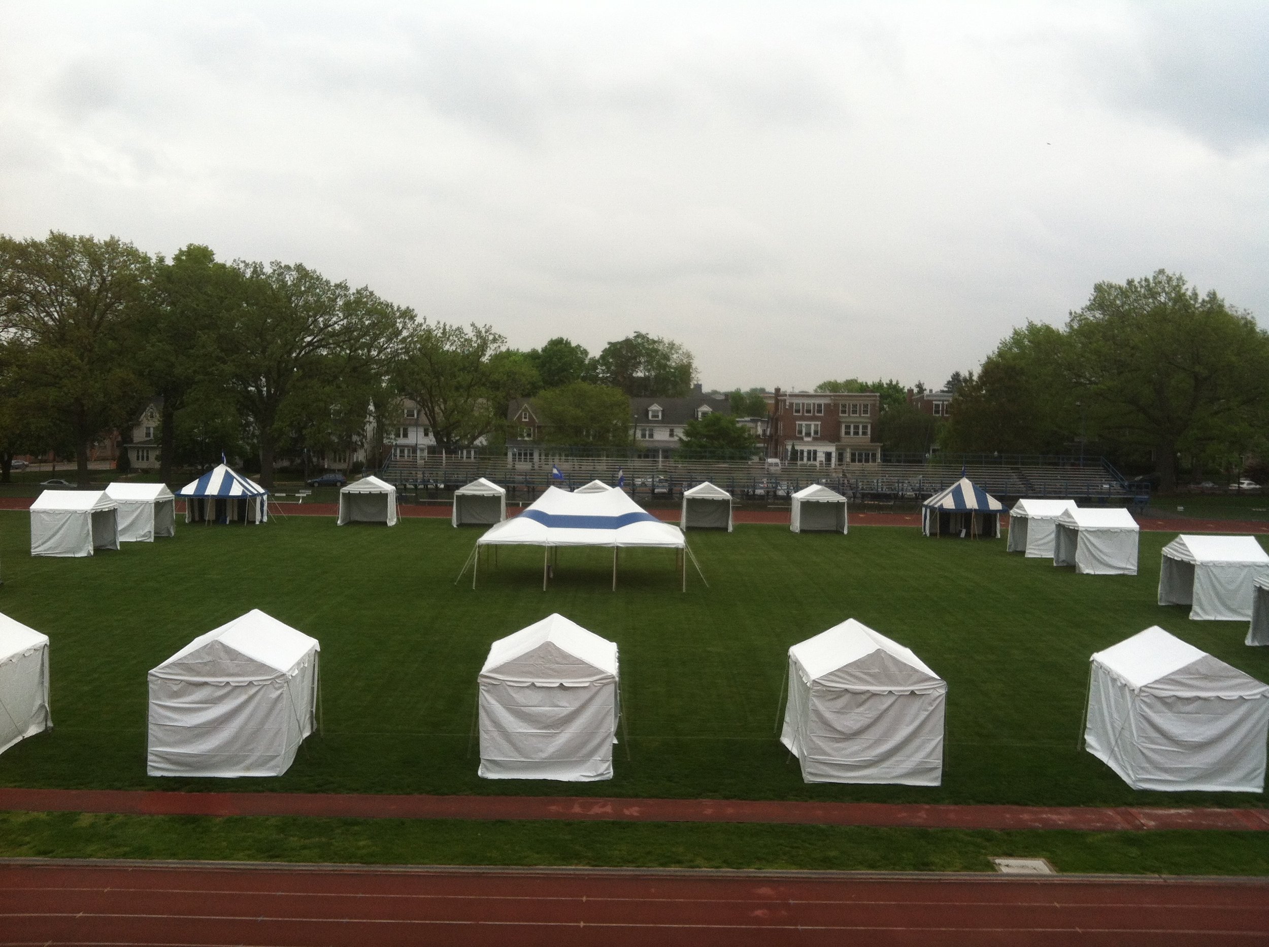 College event rental tents