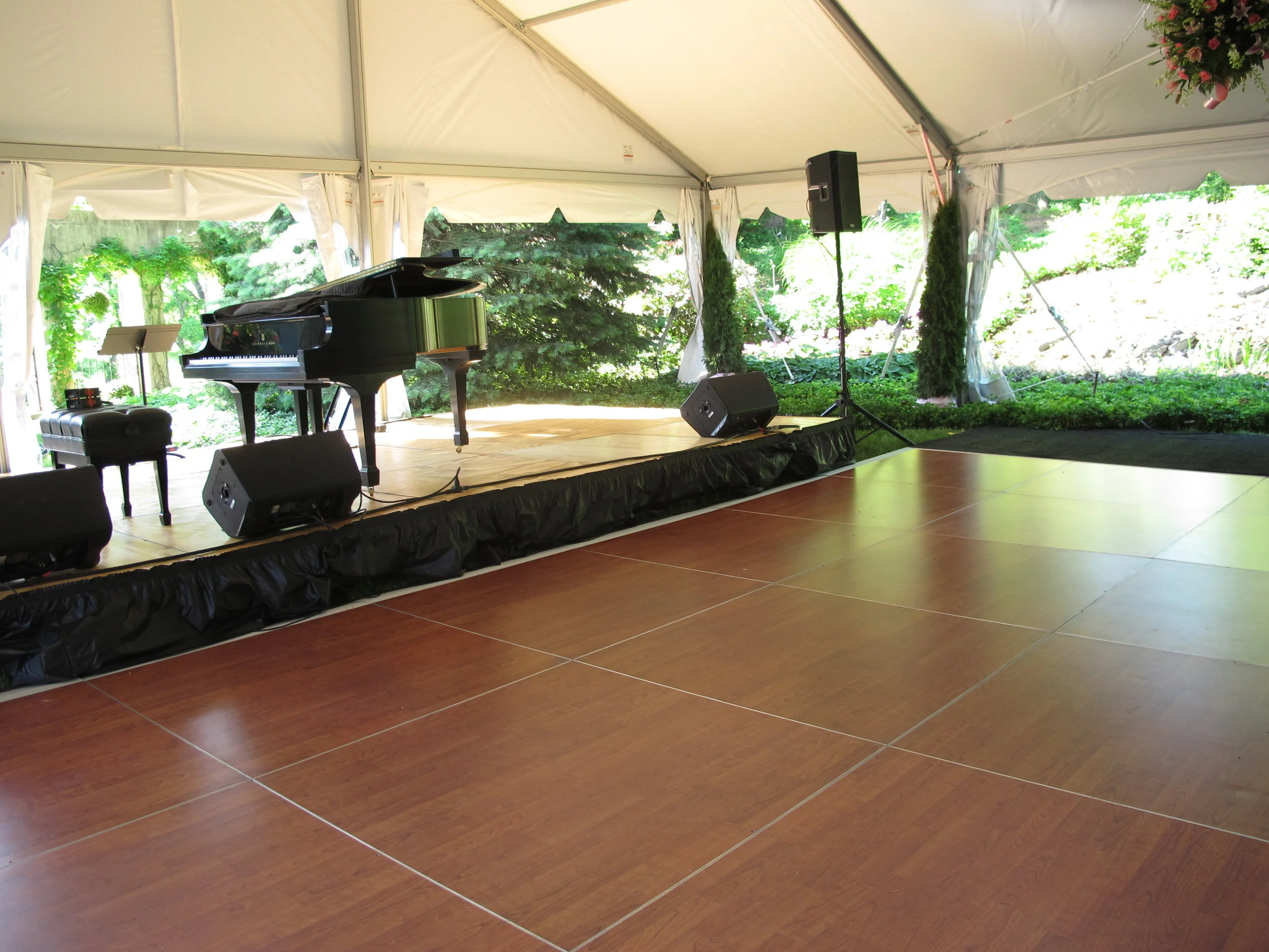 Beautiful cherry dance floor for rent in Scranton, PA