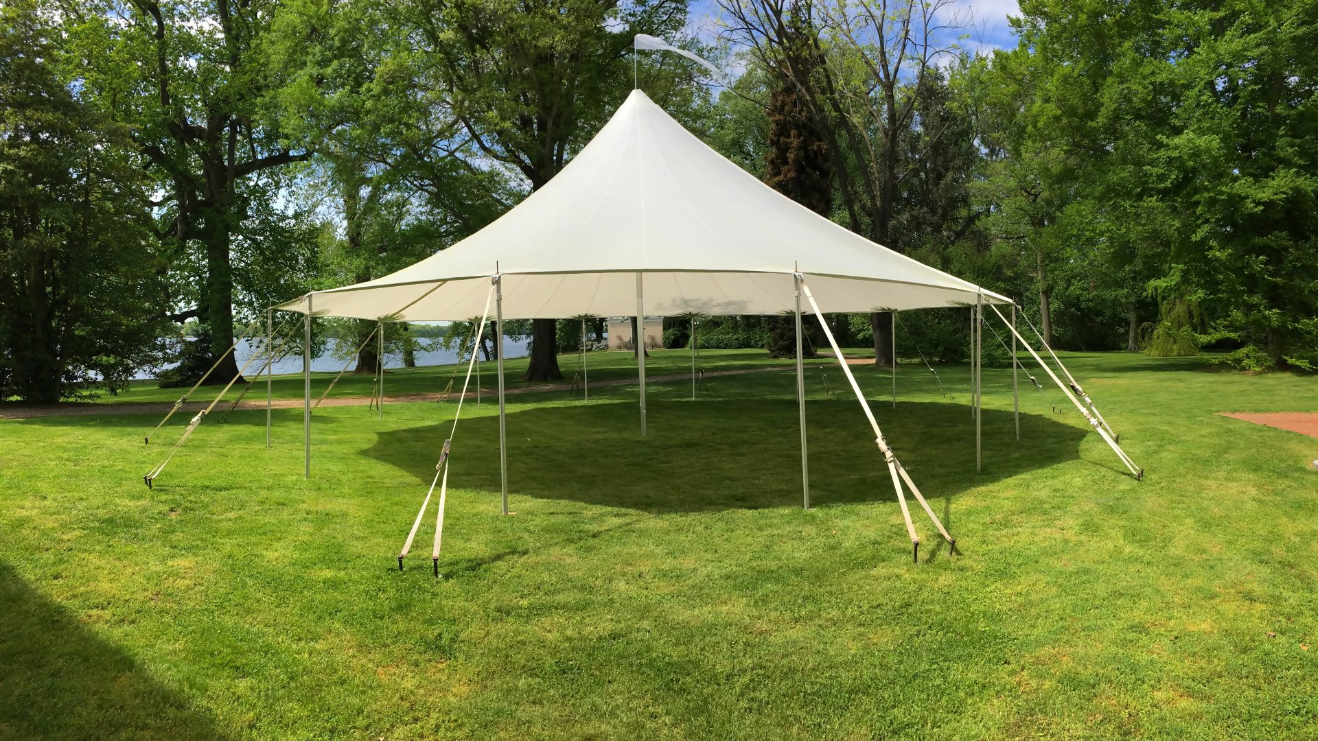 Beautiful sailcloth tent for rent in Coatesville, PA