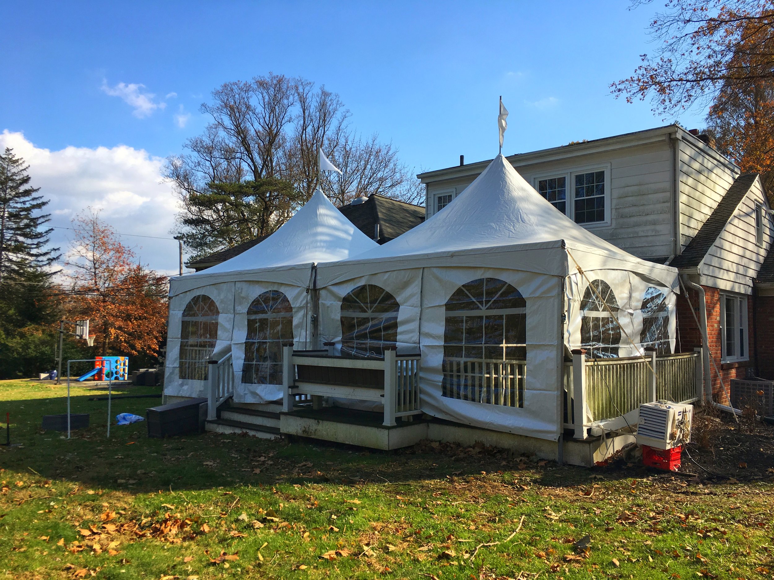 Nice backyard frame tent for rent in Cherry Hill, NJ
