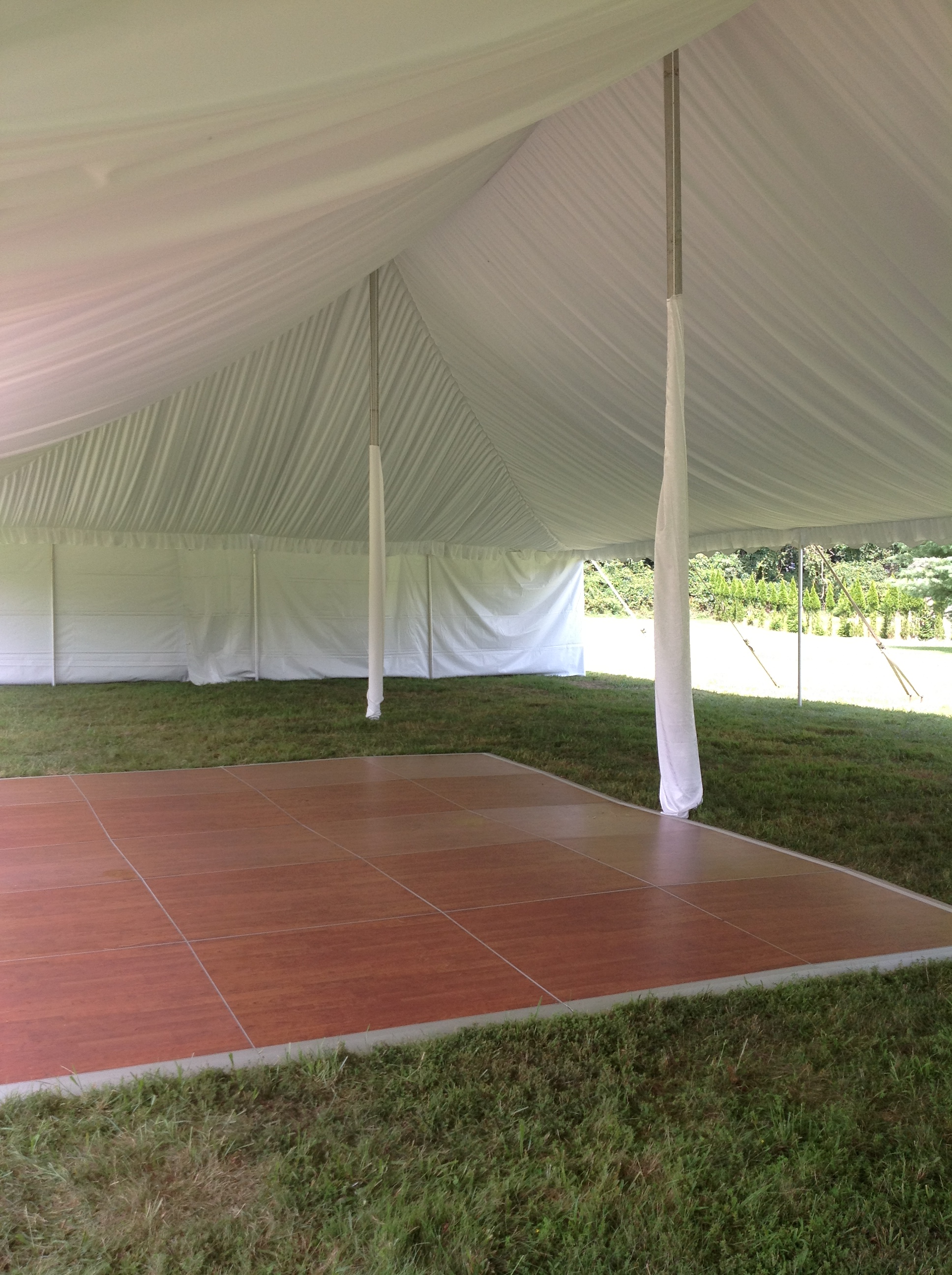 Beautiful cherry dance floor for rent in Camp Hill, PA