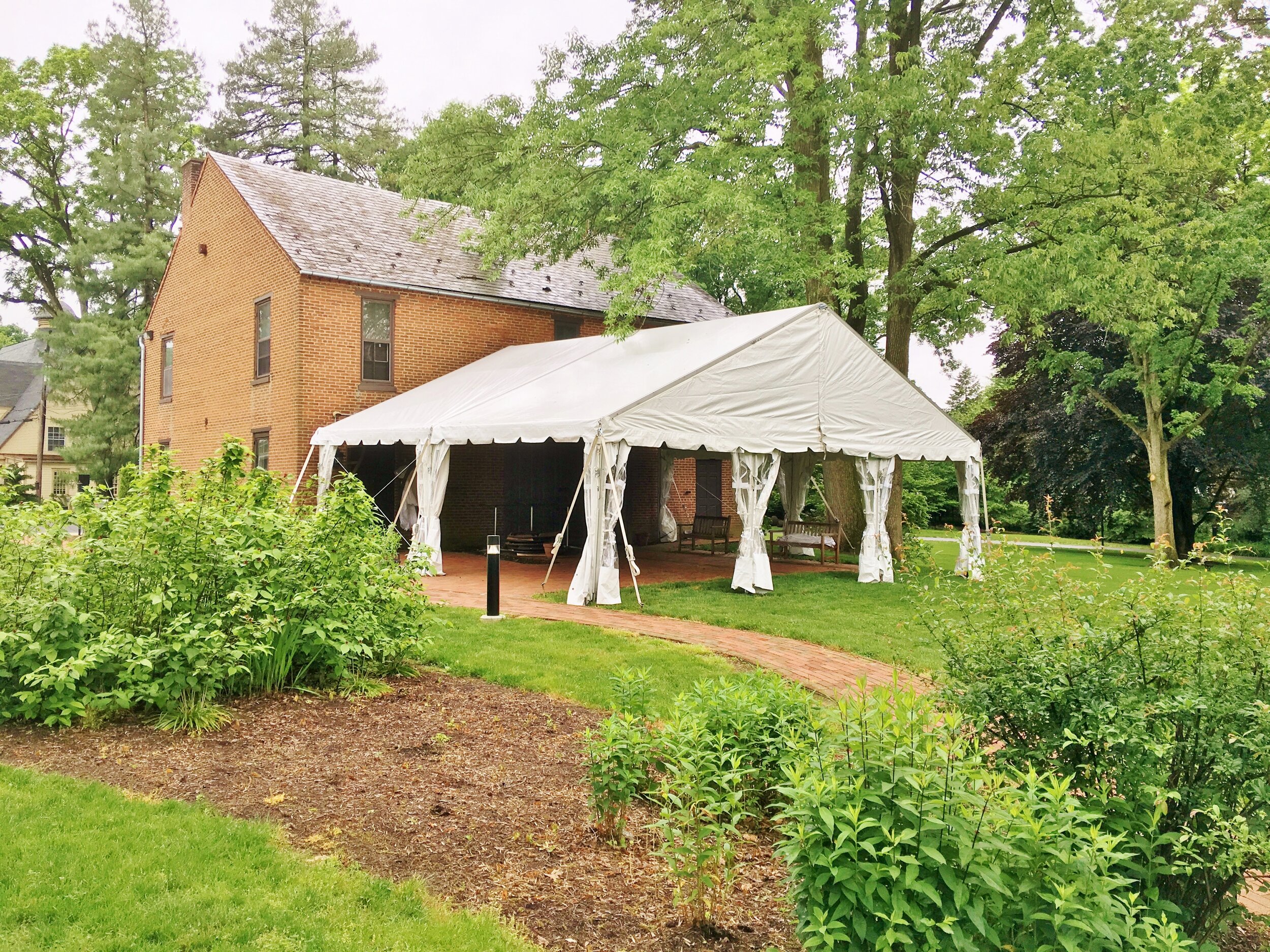 Wedding venue tent maintenance