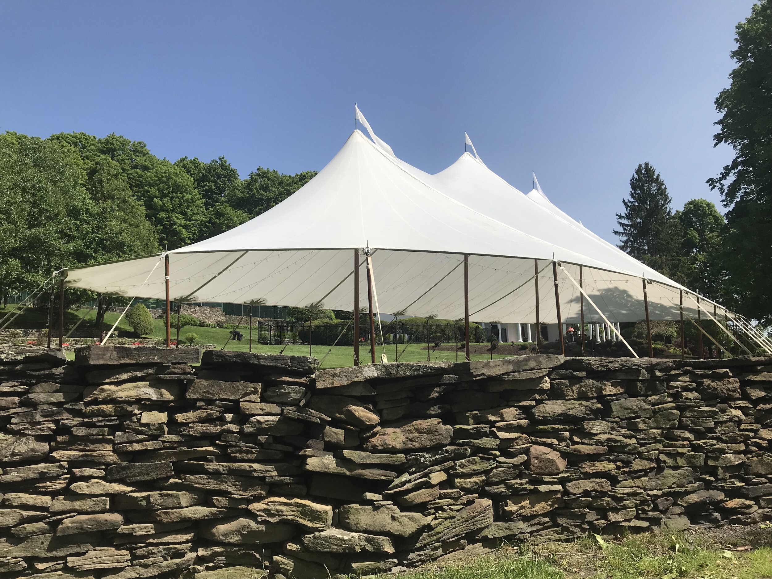 45x104 sheer sailcloth wedding tent