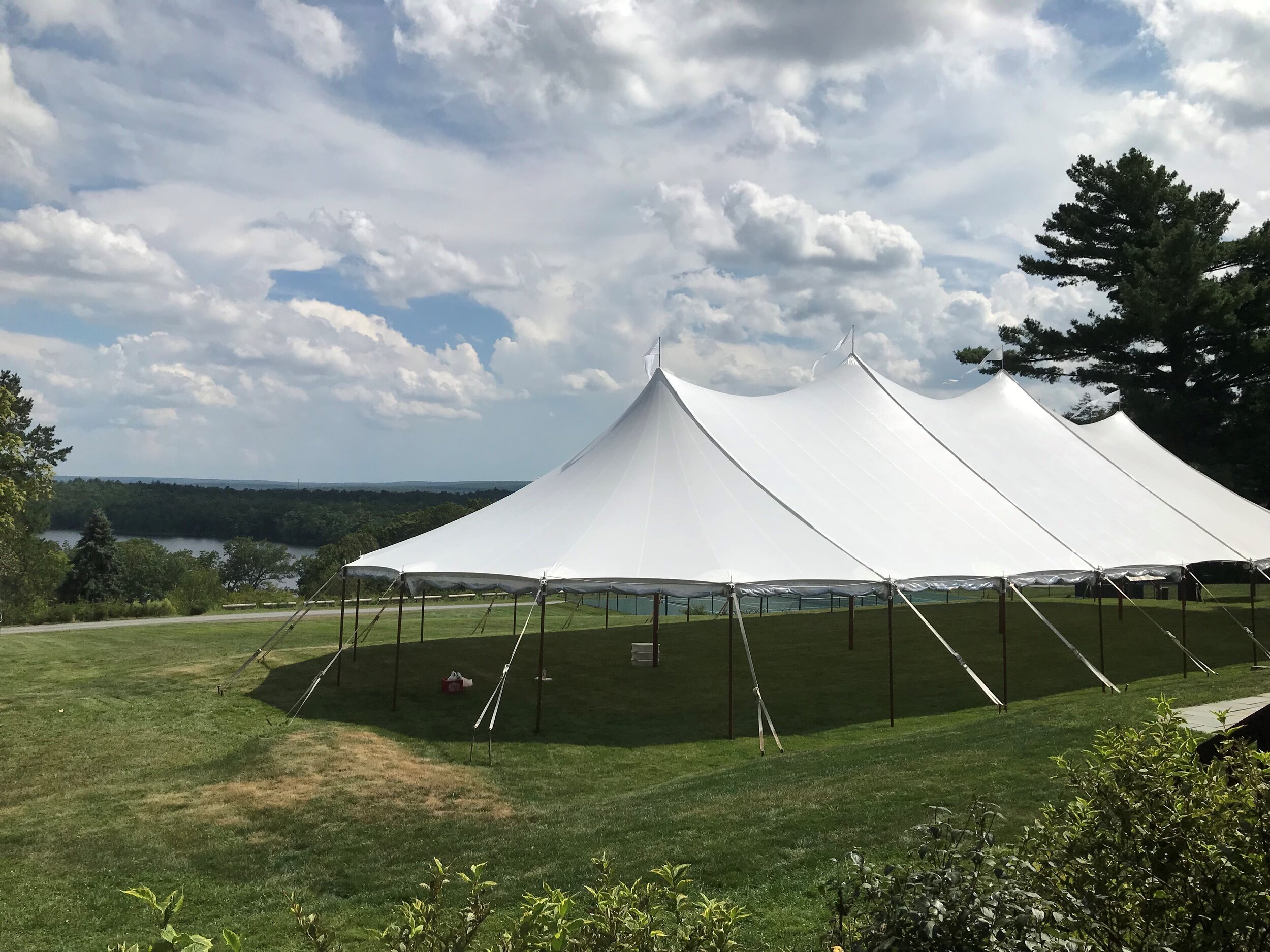 45x84 sheer sailcloth wedding tent