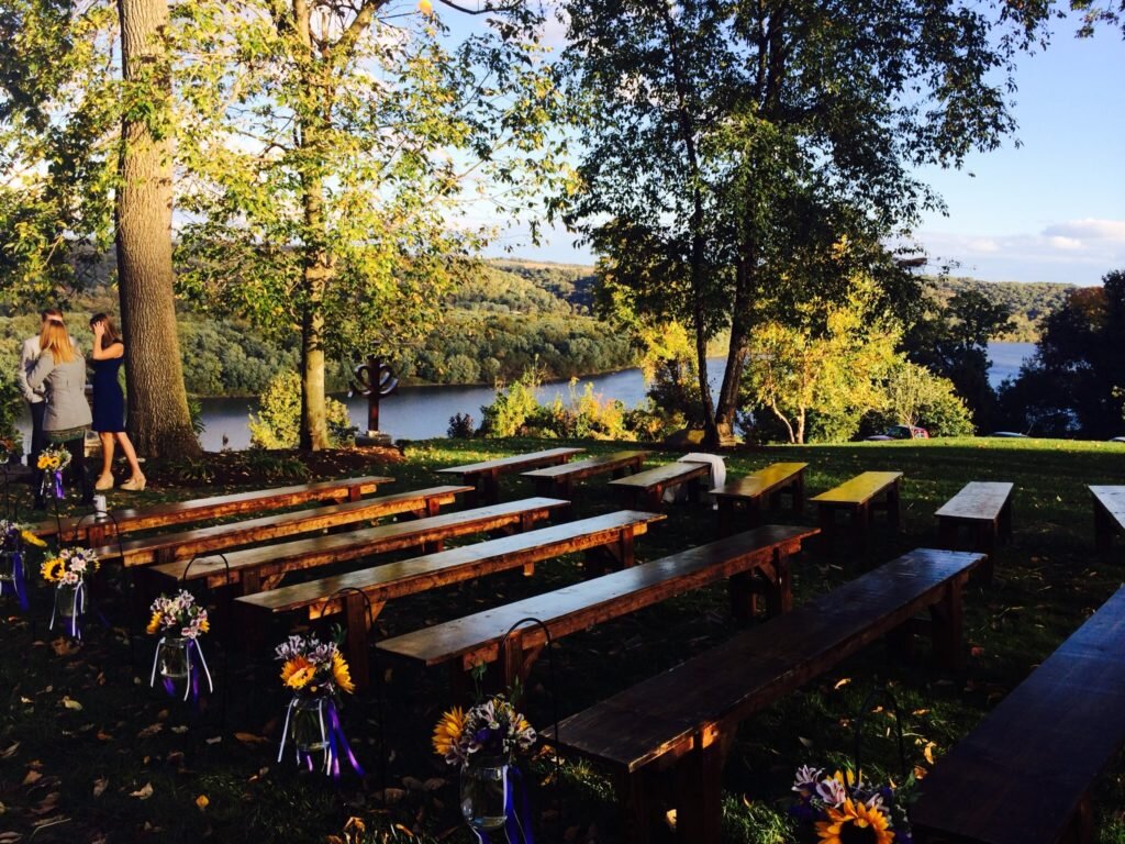 Outdoor wedding ceremony