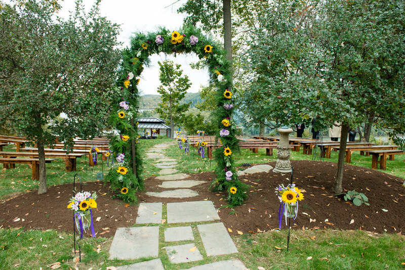 Outdoor wedding ceremony Artemis