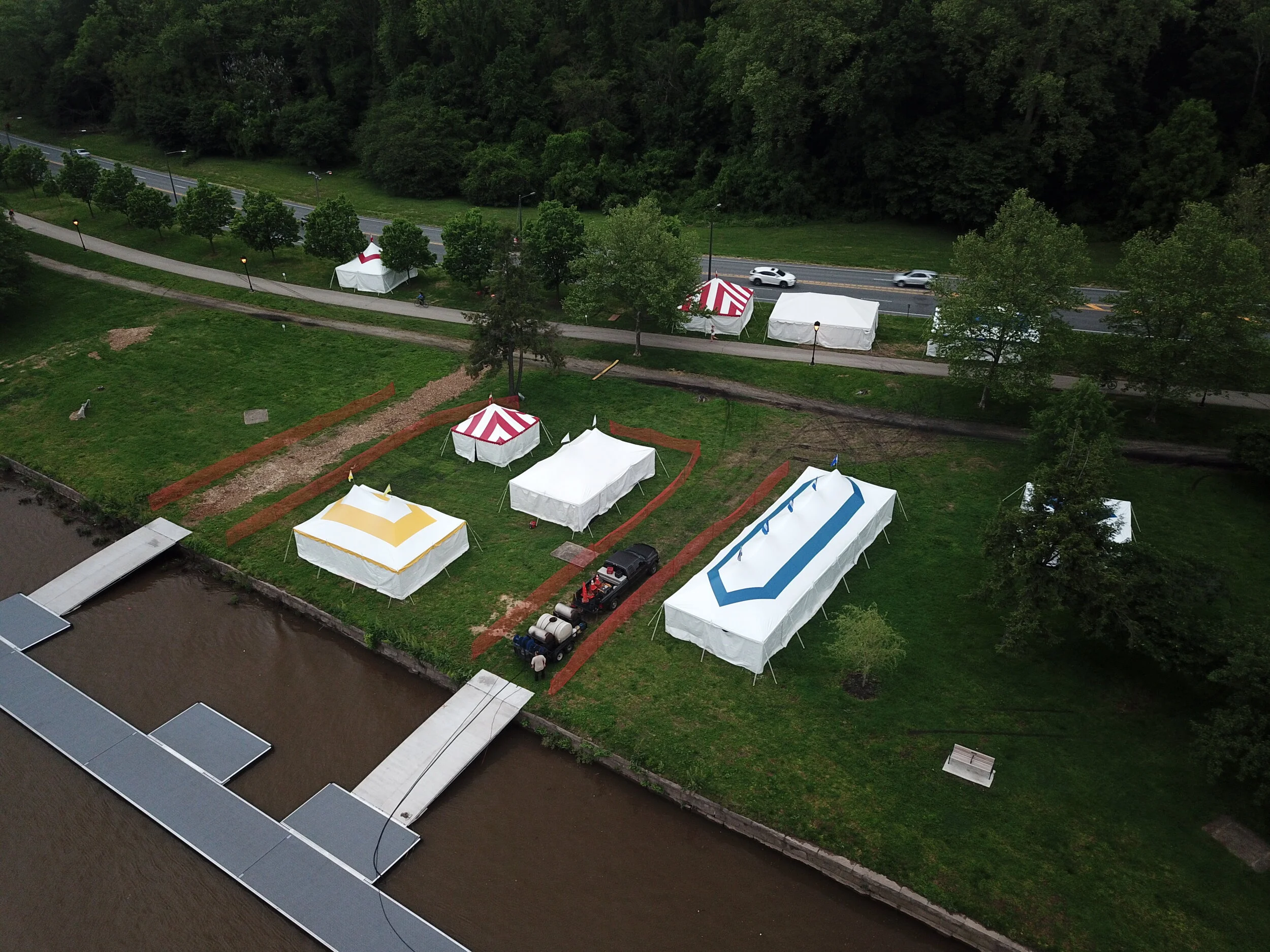 Dad Vail Regatta tents