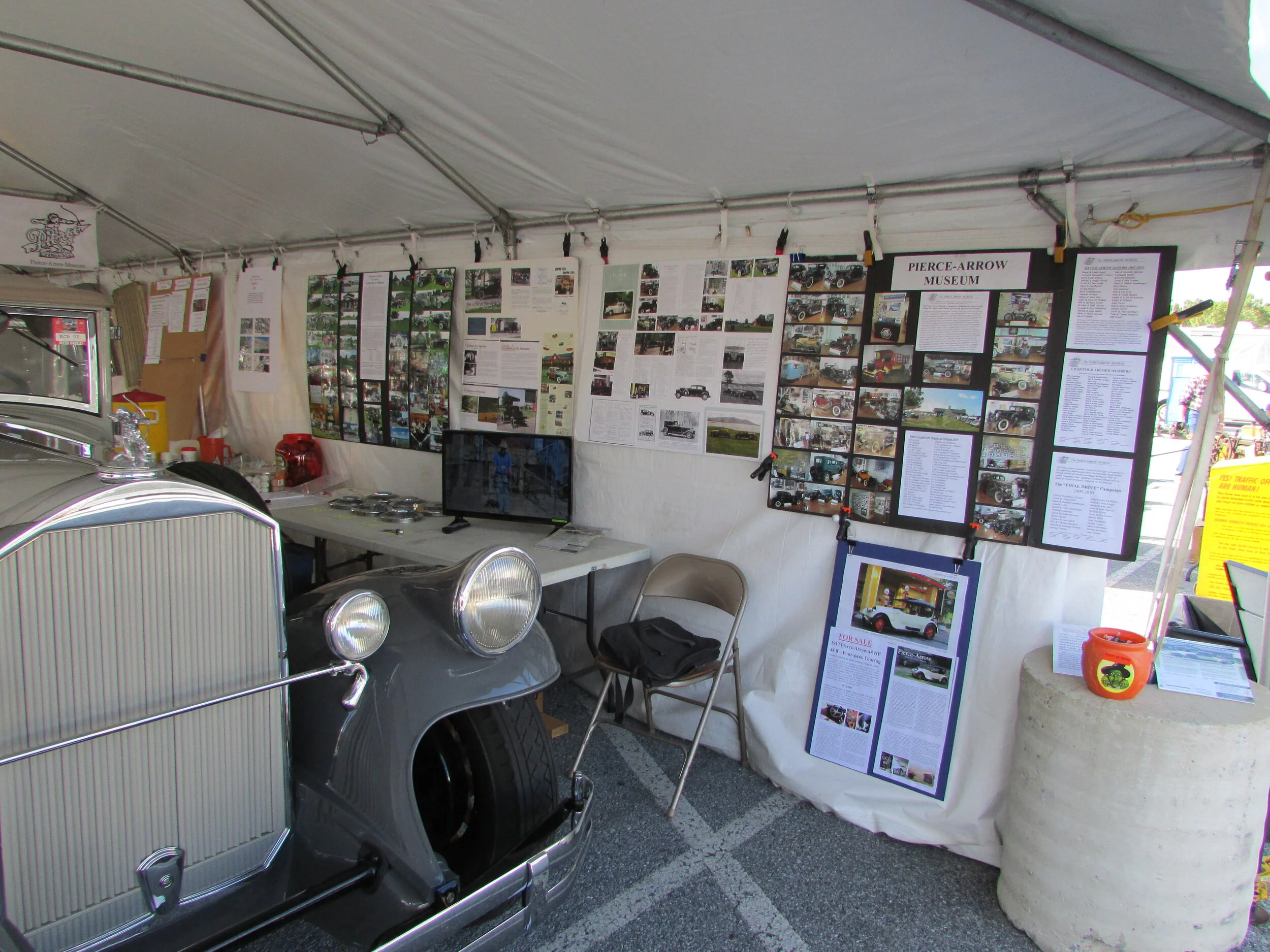 Tent for car show