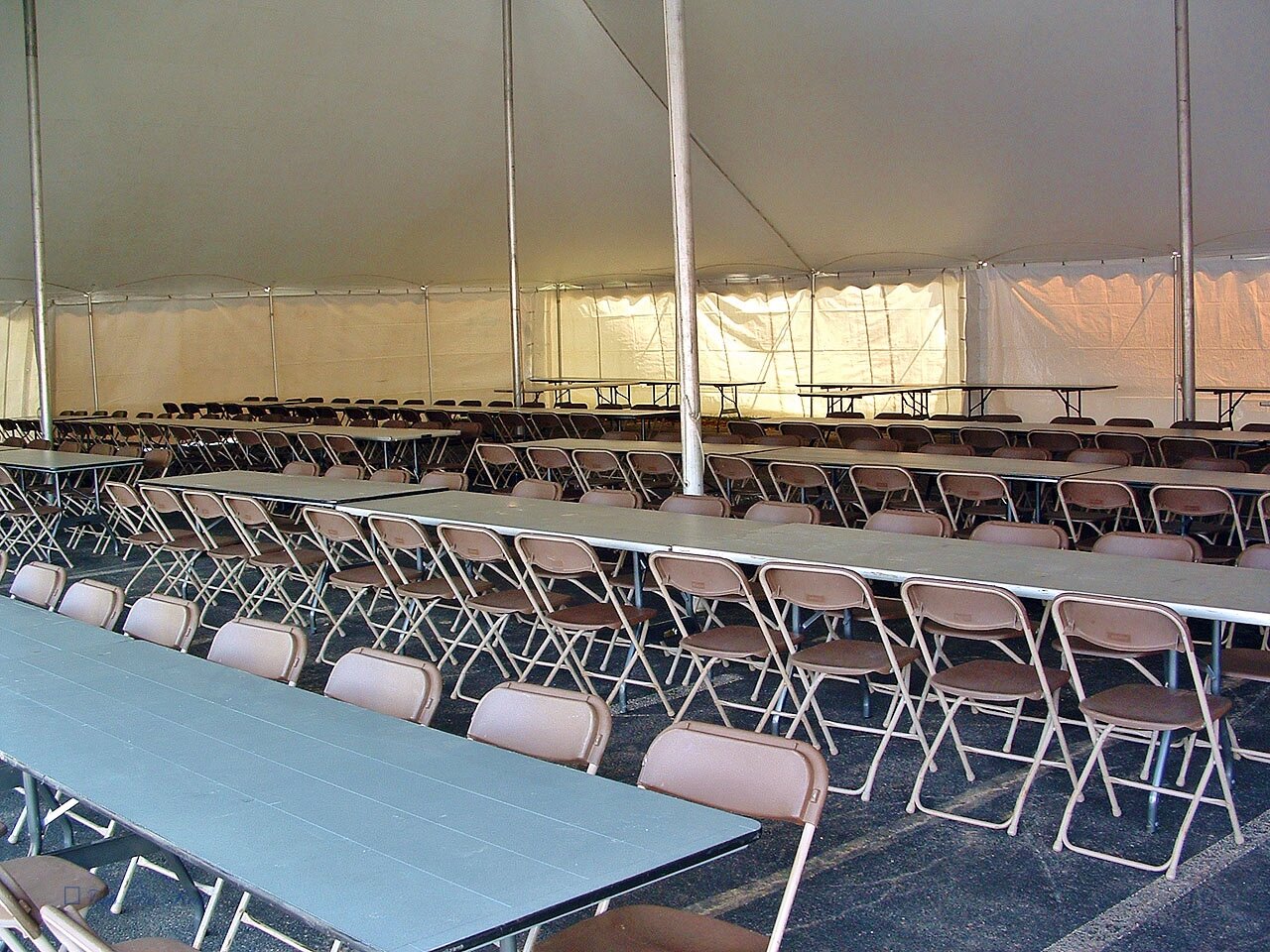 Dining hall tent