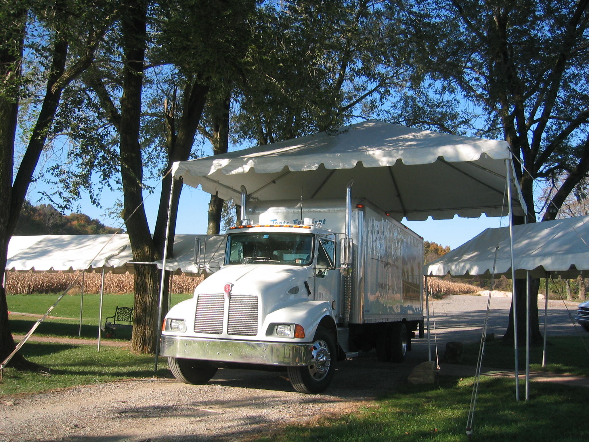 Drive through tent