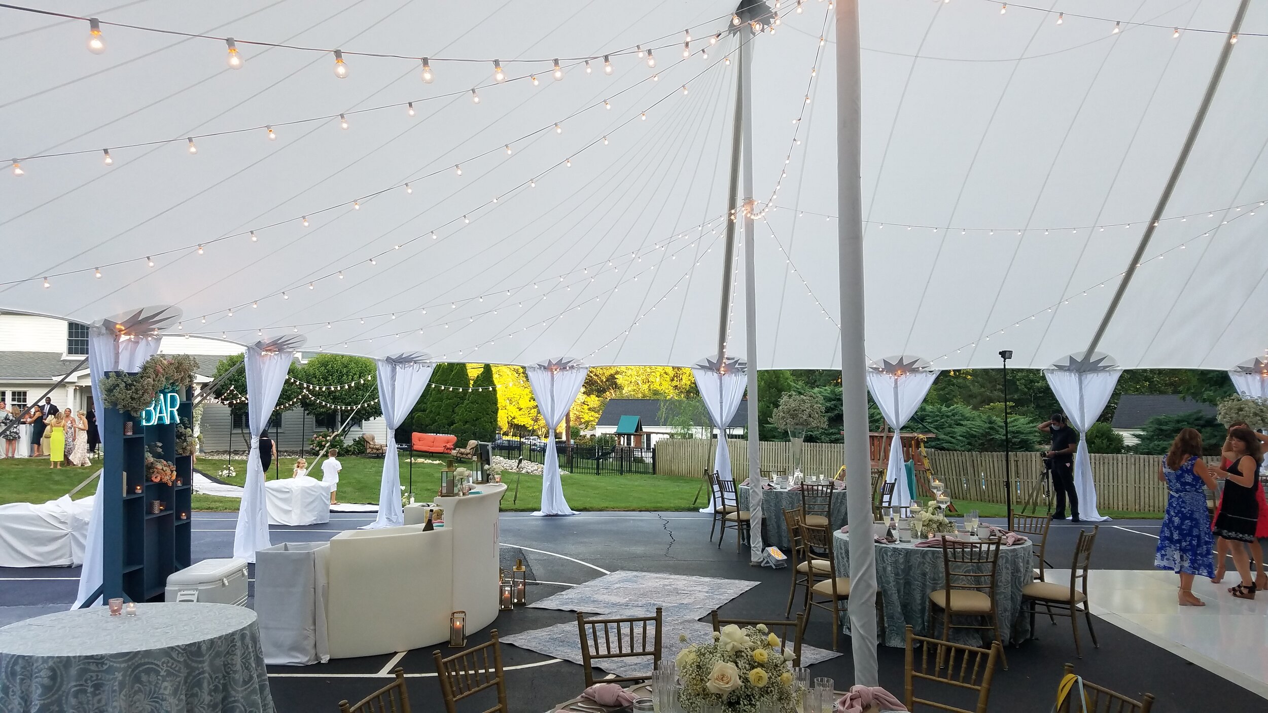 Sailcloth Sperry wedding tent