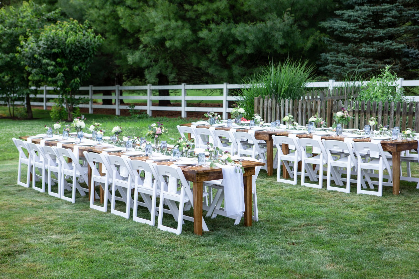 Rustic farm tables for rent