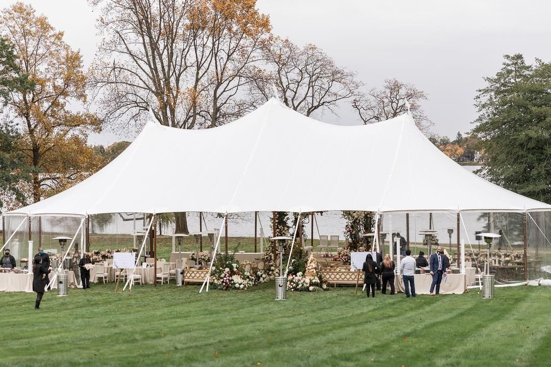 45x84 sailcloth wedding tent