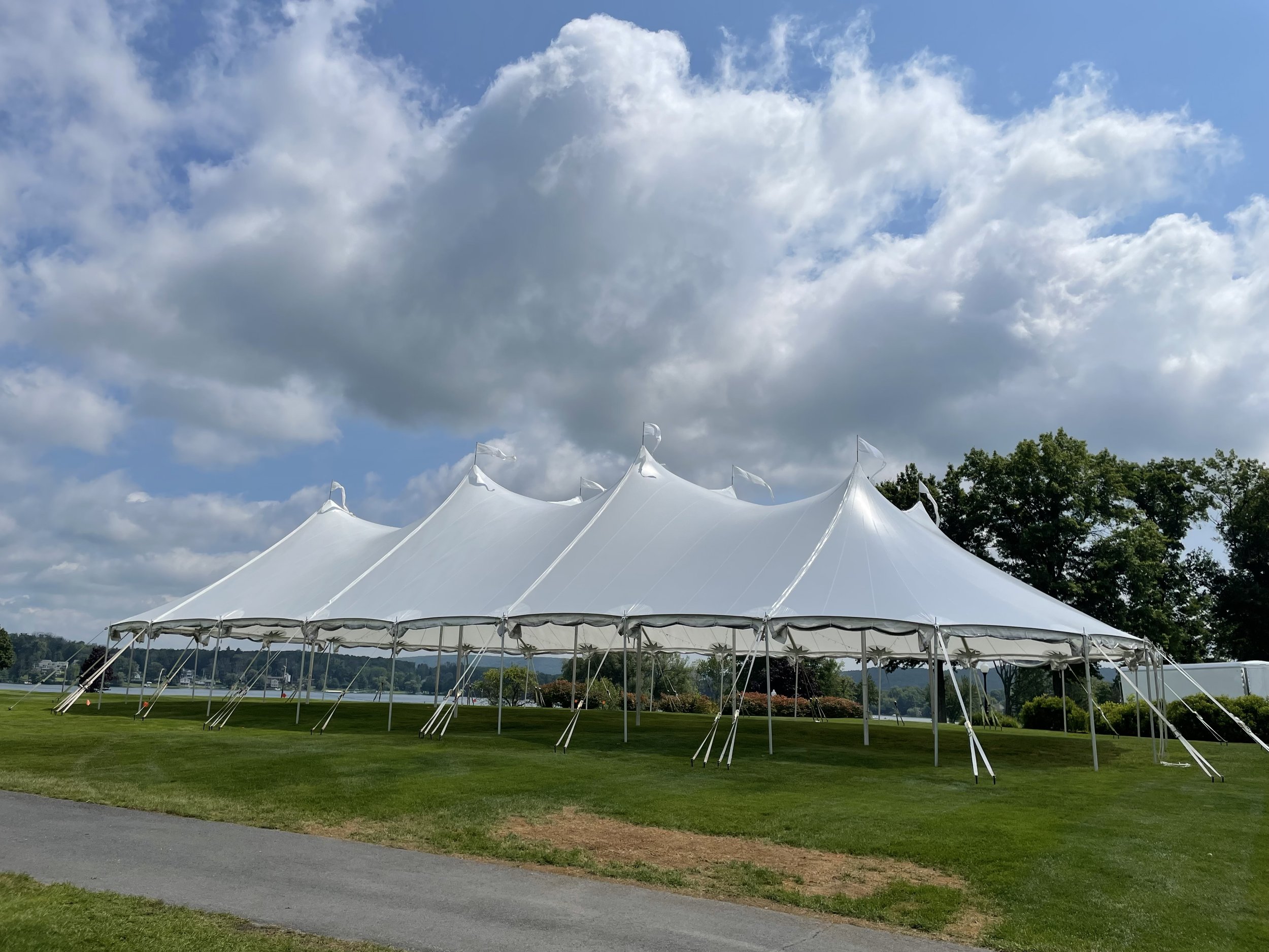 59x98 sailcloth wedding tent