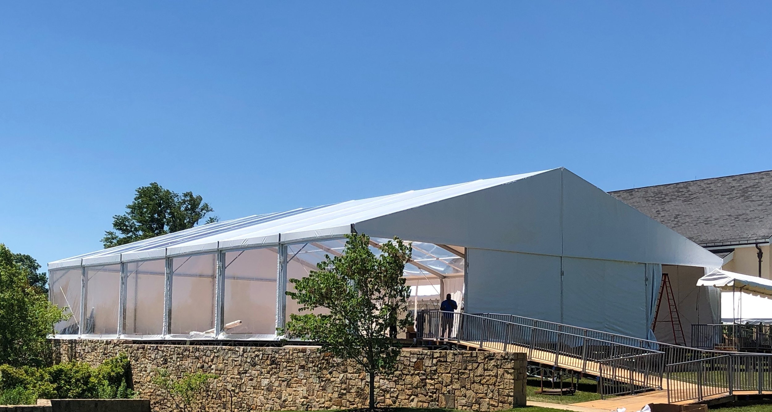 25M x 30M Clearspan Structure Tent 65' x 98'