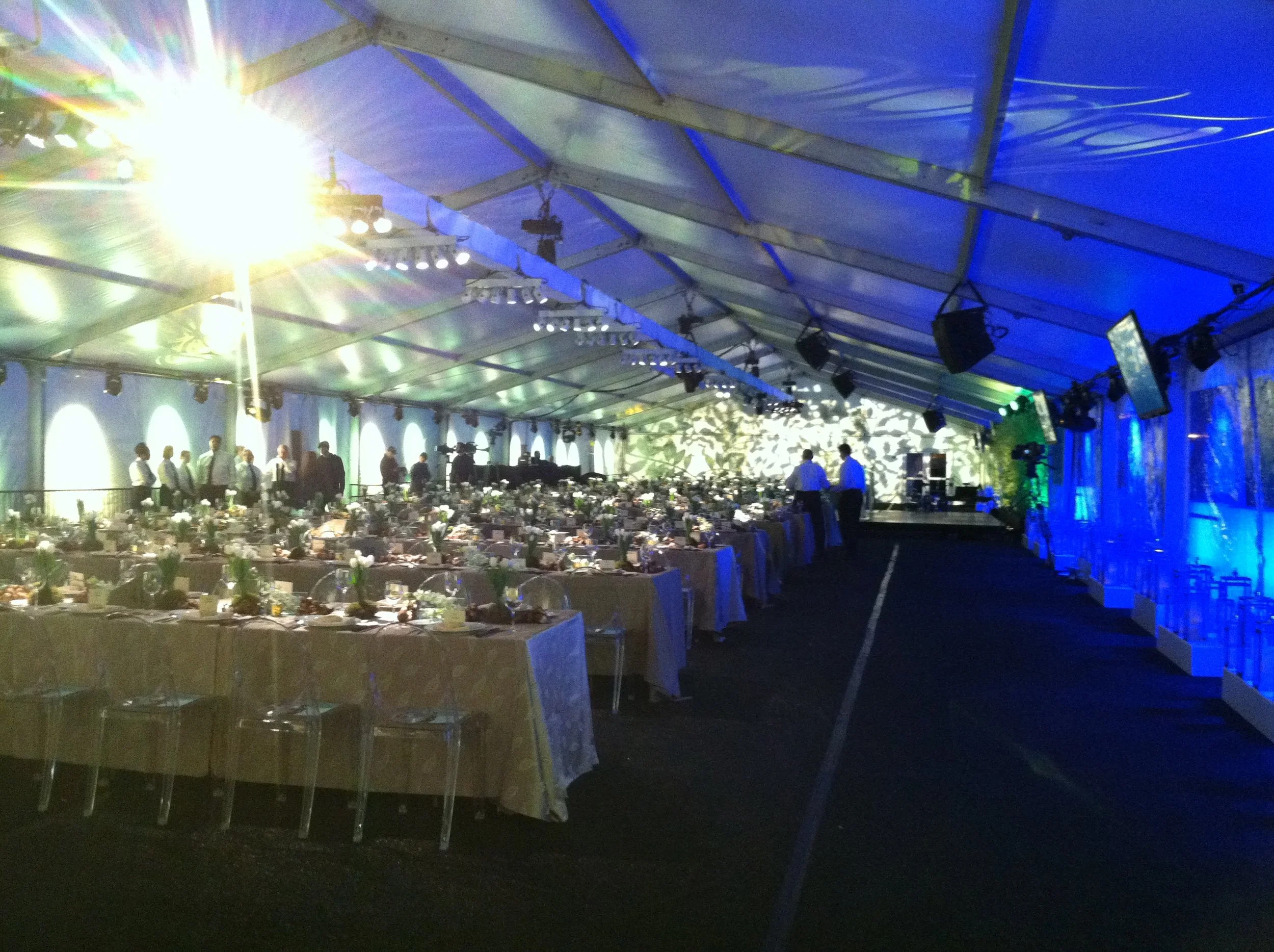 Clearspan Structure Tent Interior