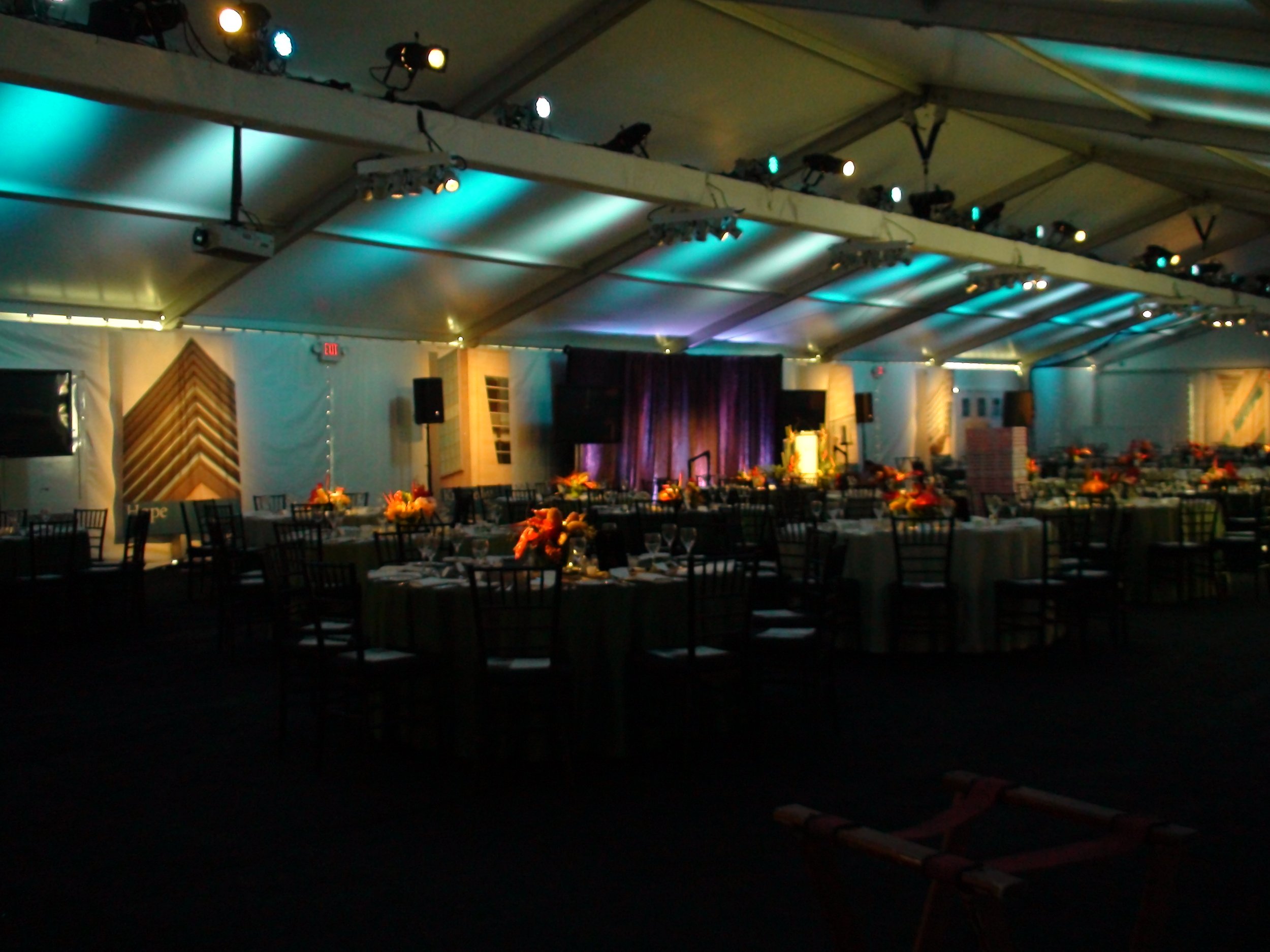 20-Meter Clearspan Structure Tent Interior