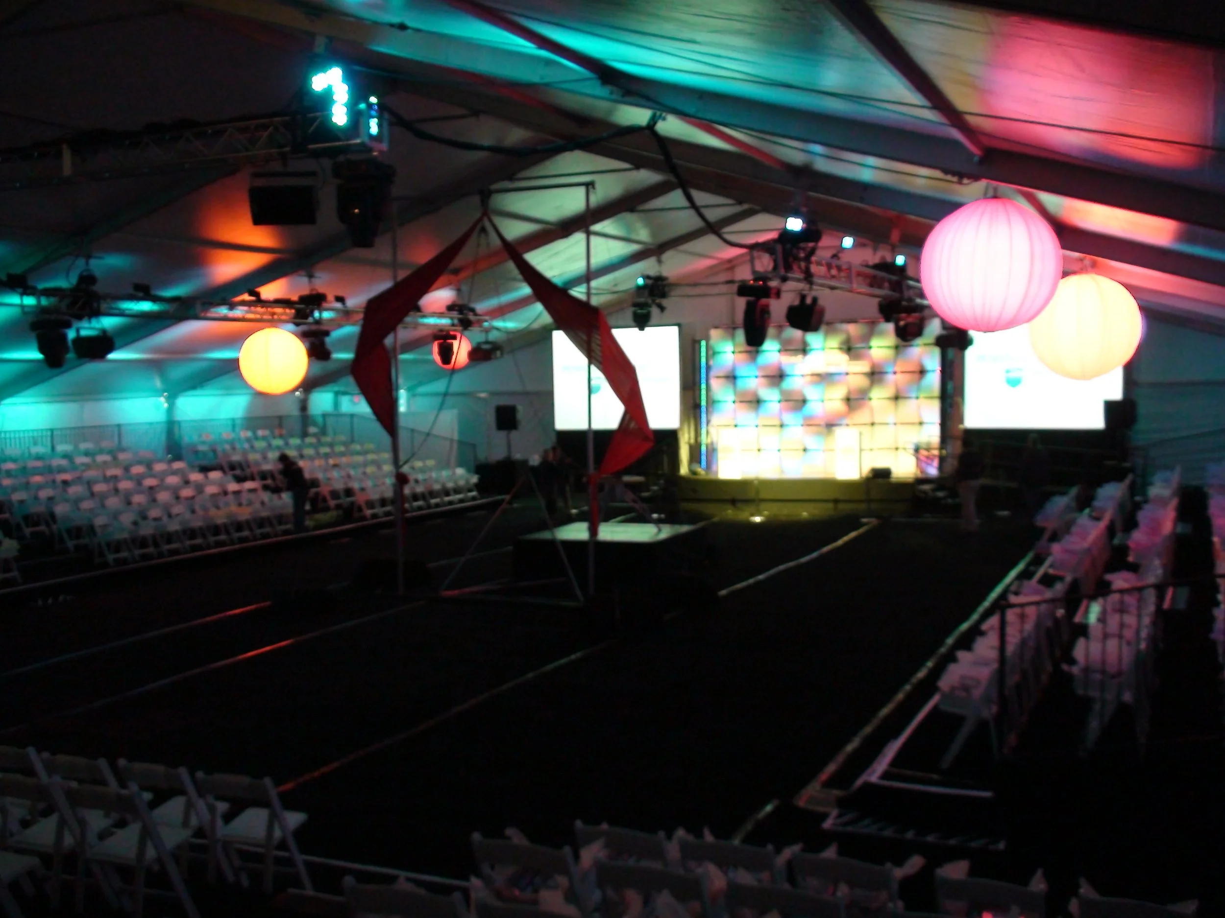 Clearspan Structure Tent Interior