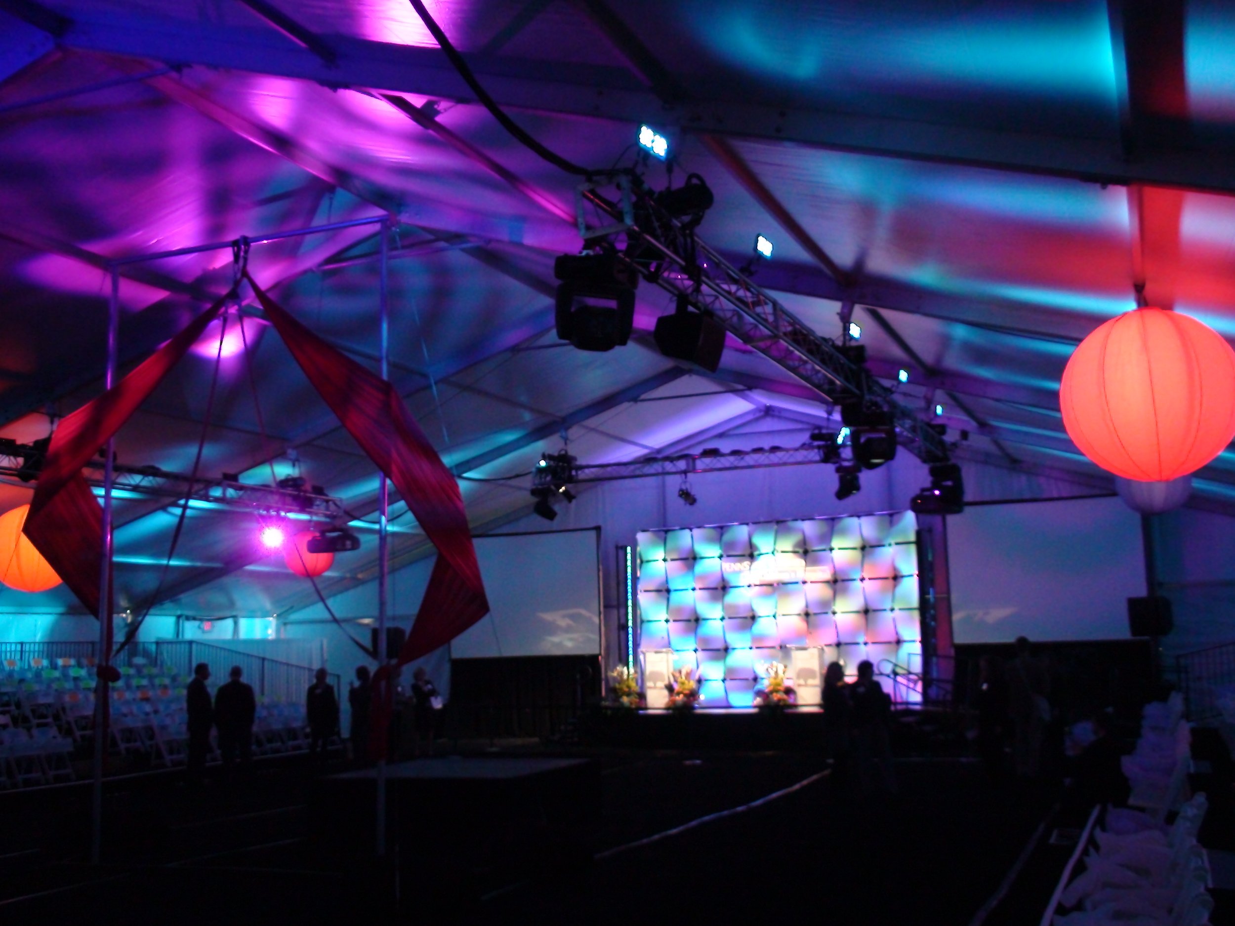 Clearspan Structure Tent Interior