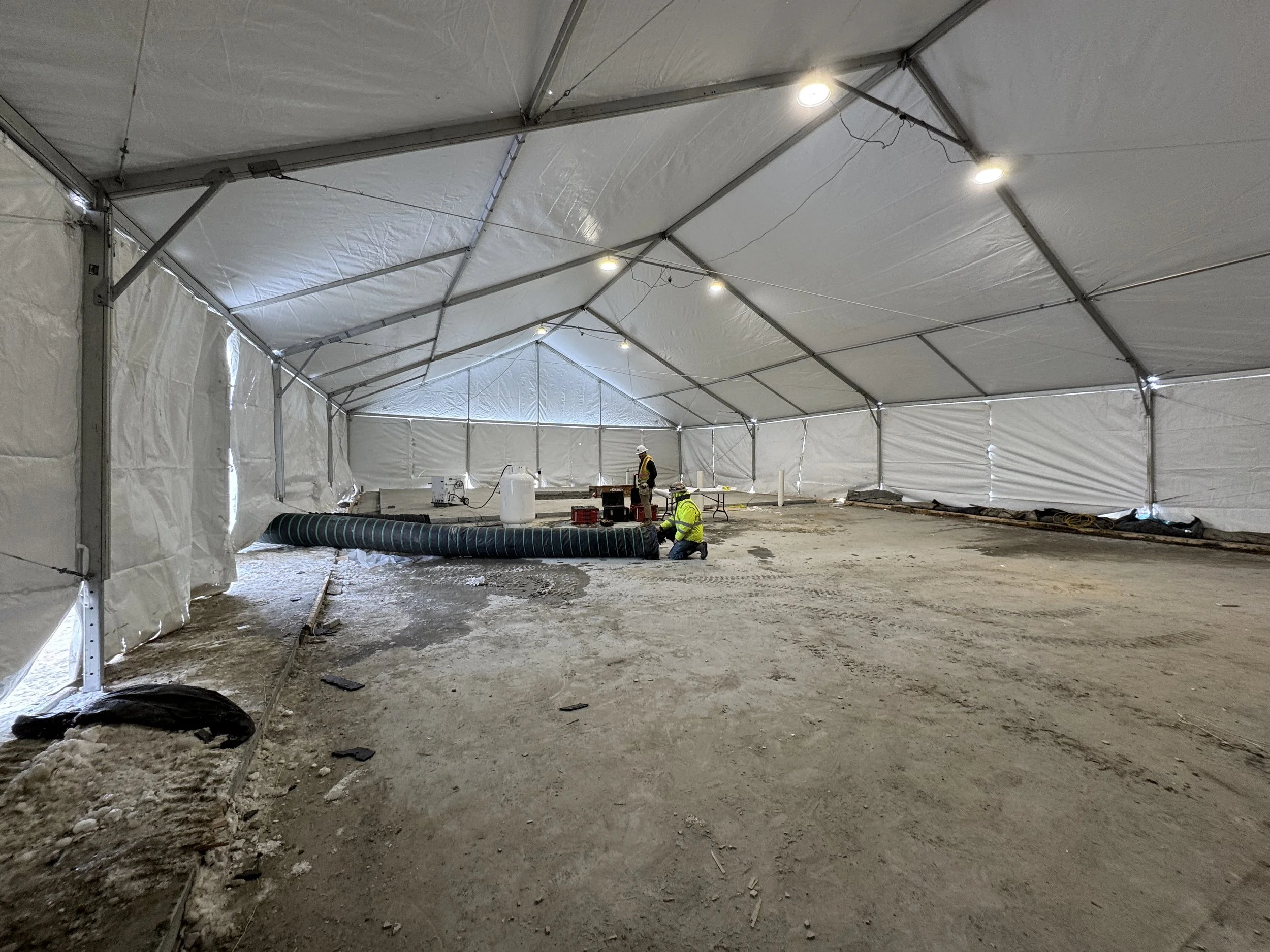 Long-term data center clearspan structure rental

