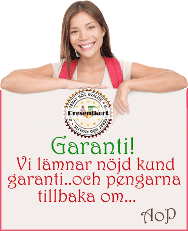 Presentkort event stockholm