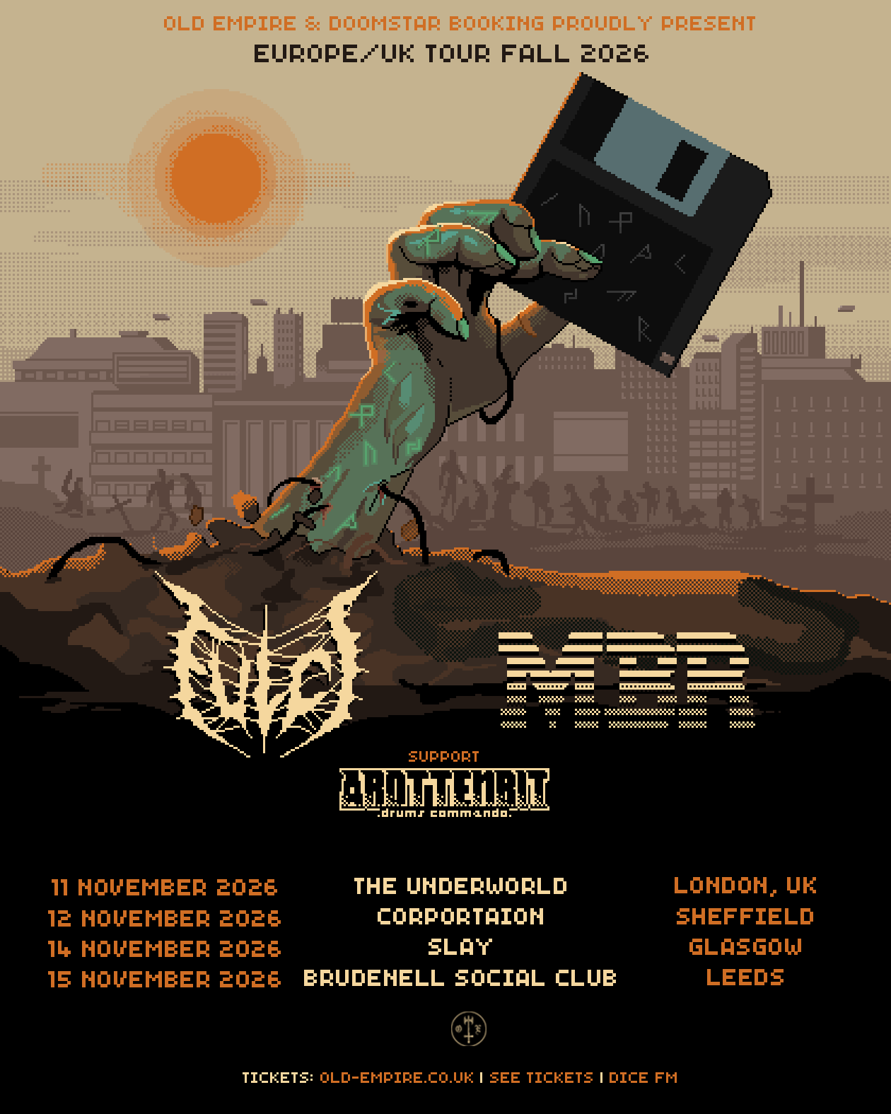 Master Boot Record + Fulci + arottenbit | UK TOUR 2026