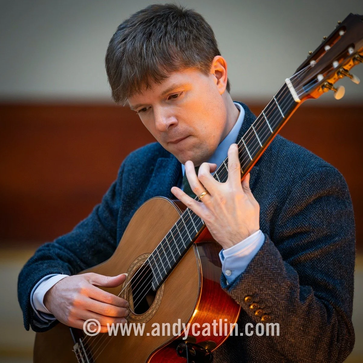 Great programme and playing from @malvinaguitarduo at @music.eca Reid Concert Hall this afternoon with surprise guest appearance from composer Edward McGuire introducing his work 'Piobaireachd to the Brahmaputra'.
