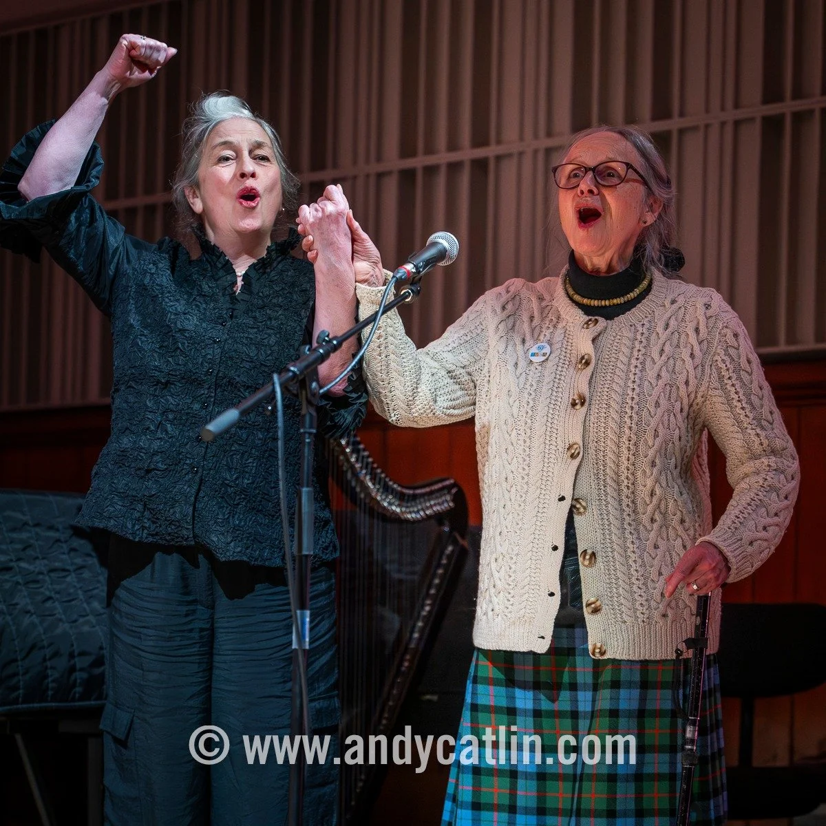 All-star alumni cast at last night's @weekofsound @music.eca Recording Culture concert celebrating 75 years of the School of Scottish Studies Archives @scottish.studies.archives and its remarkable work in both preserving and developing new work 👏 Ph