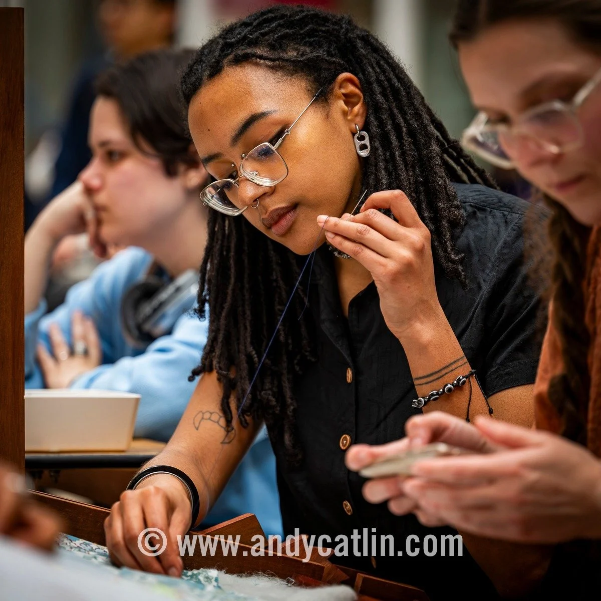 Brilliant atmosphere at today's 'Gather Around the Frame: A Celebration of Hand Quilting' event at National Museum of Scotland with inspiring mix of community and creativity.