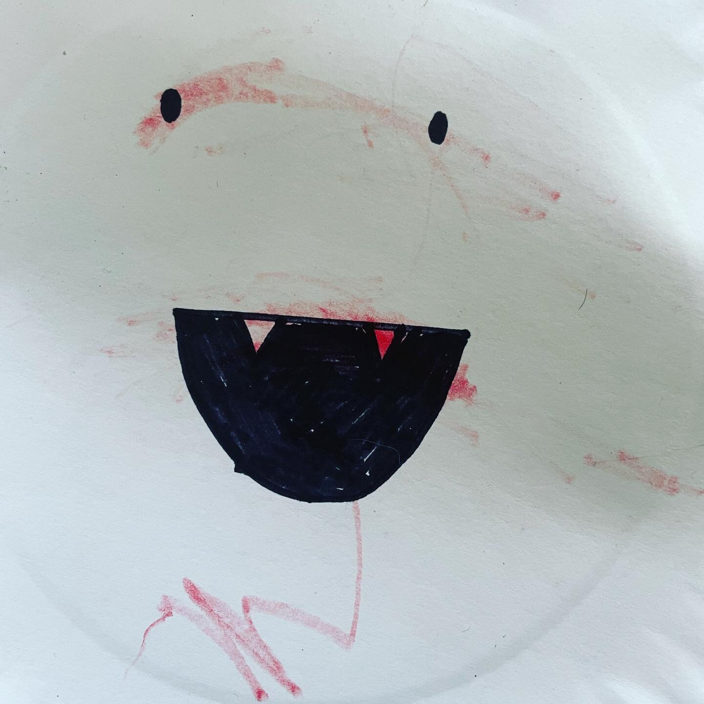 The two-yr-old grabbed a hold of the vampire paper plate &amp; took it to a whole other level