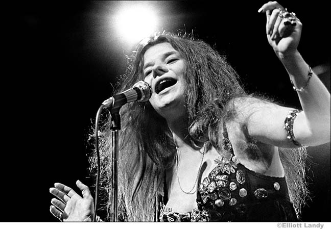 Janis Joplin, Big Brother and The Holding Company.Newport Folk Festival, Newport, Rhode Island, 1968. Photo By ©Elliott Landy, LandyVision Inc.
