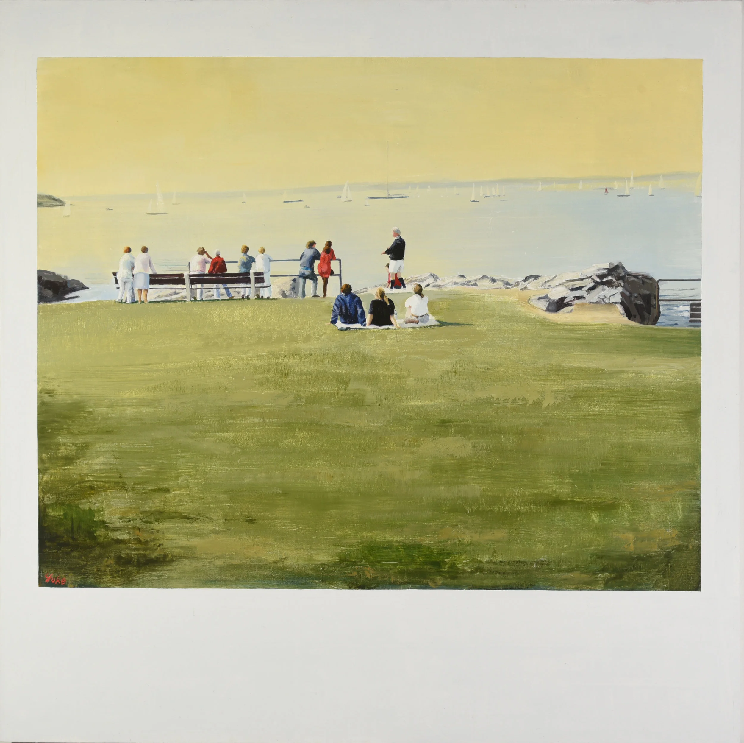 Looking at Boats- Narragansett Bay