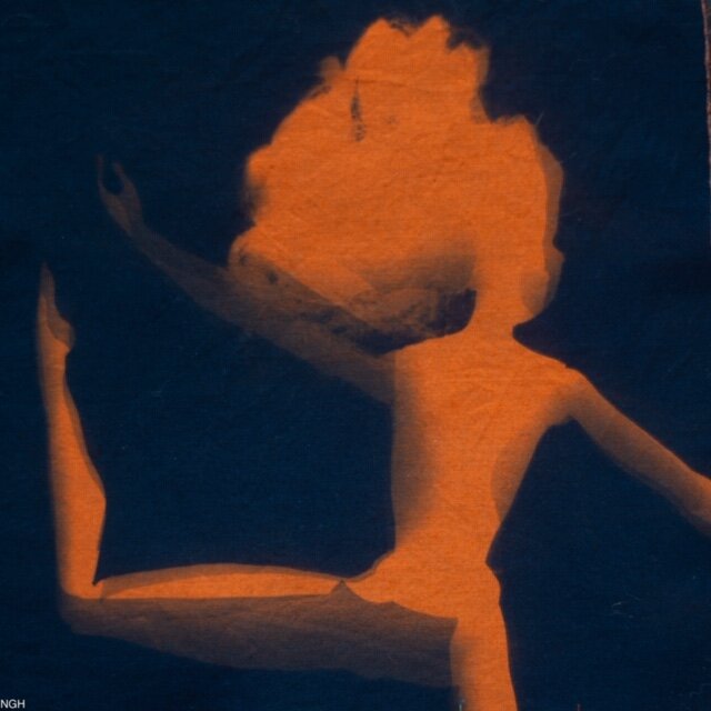 Barbie Cyanotype 2