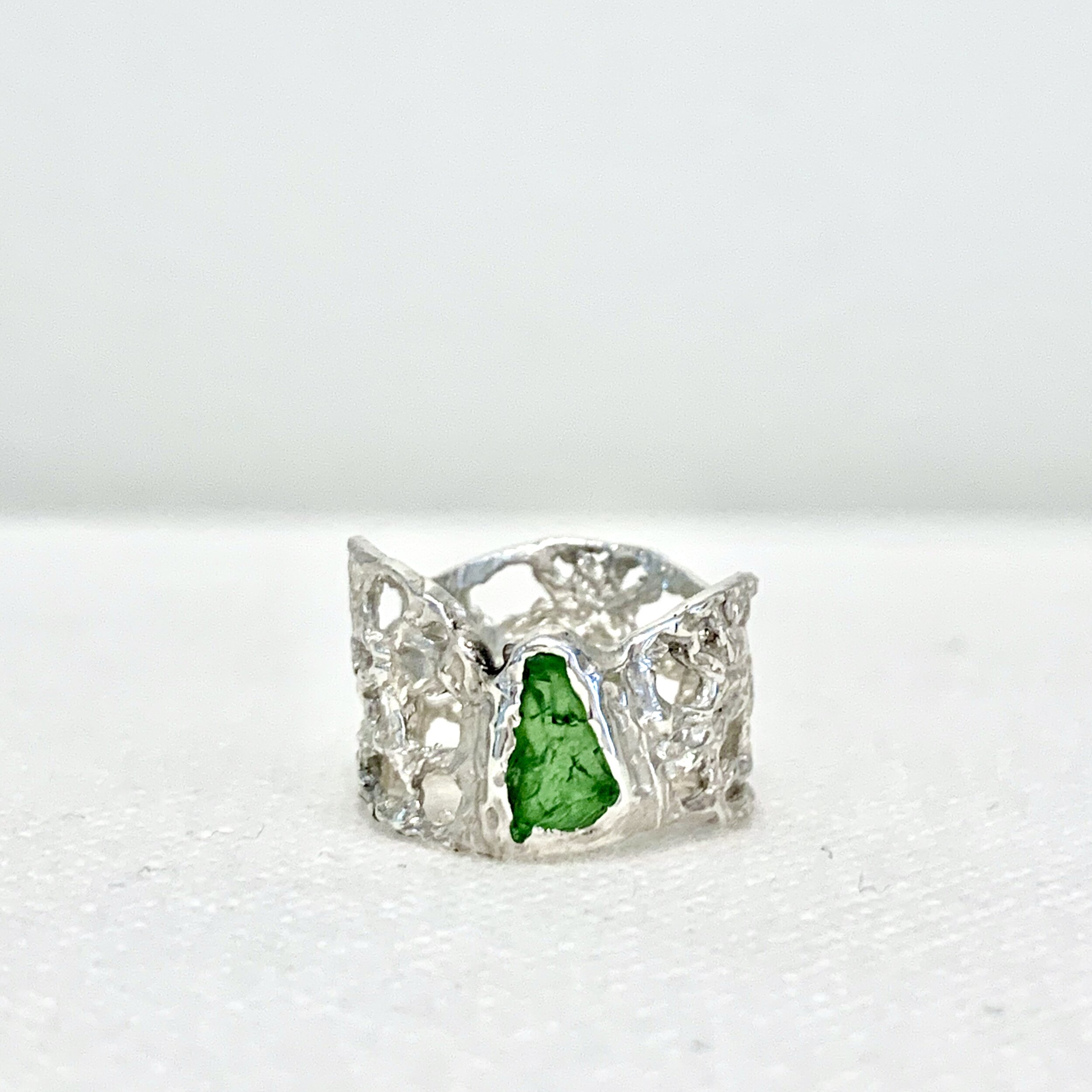  Jessica Ricci, Sea glass &amp; sterling silver ring $190 