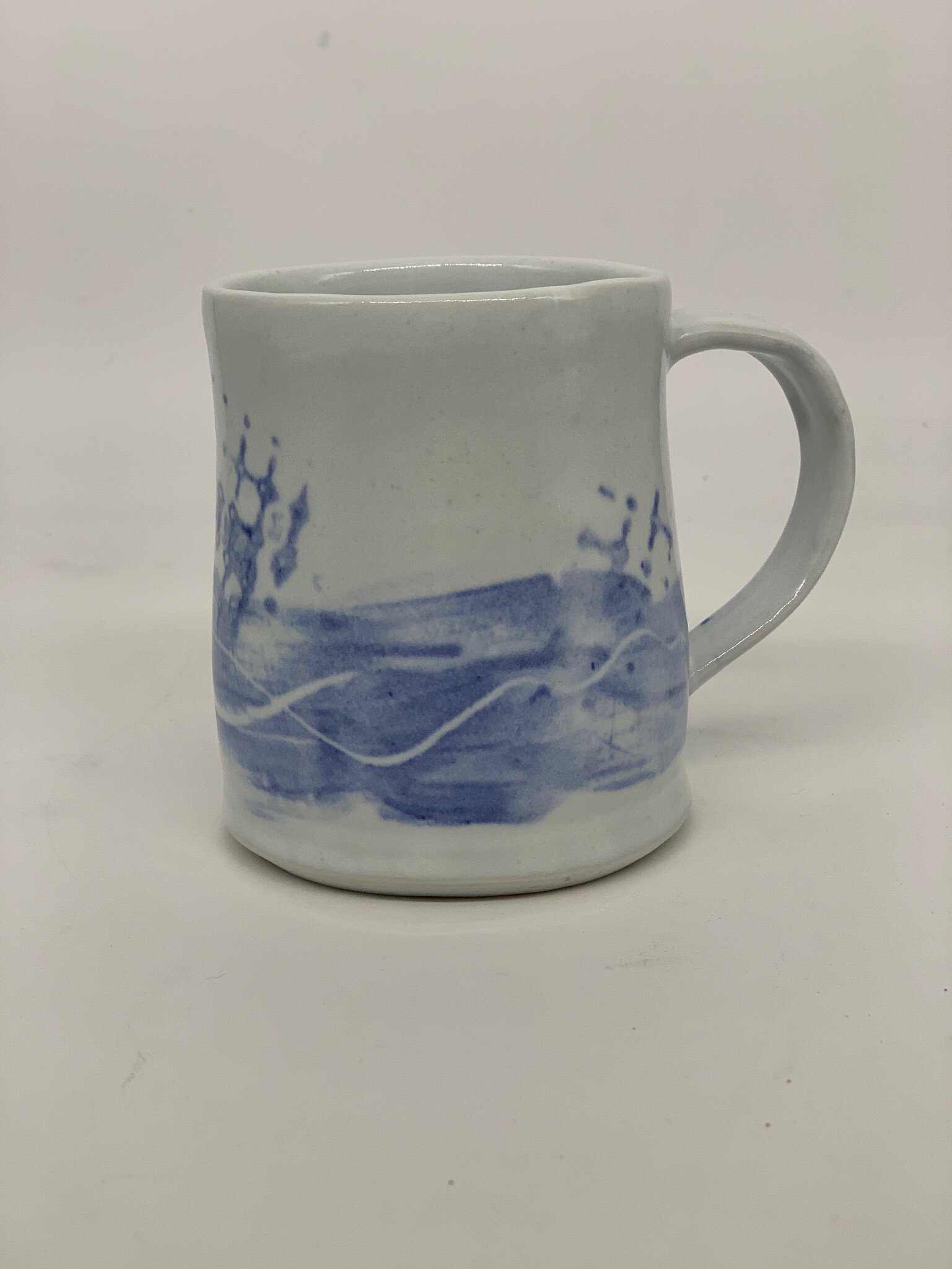 Blue &amp; white mug