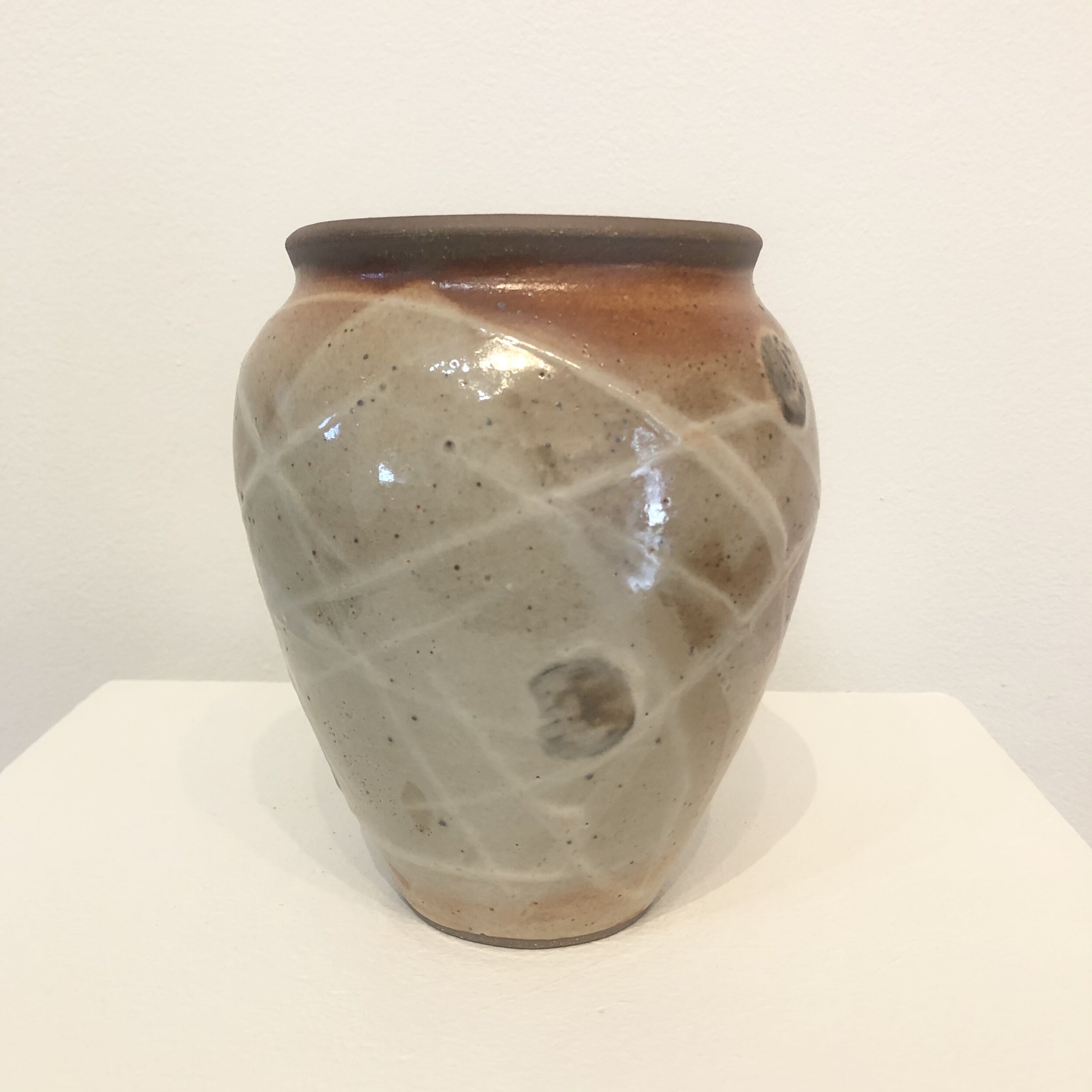  Stoneware vase 6 1/4” tall SOLD 