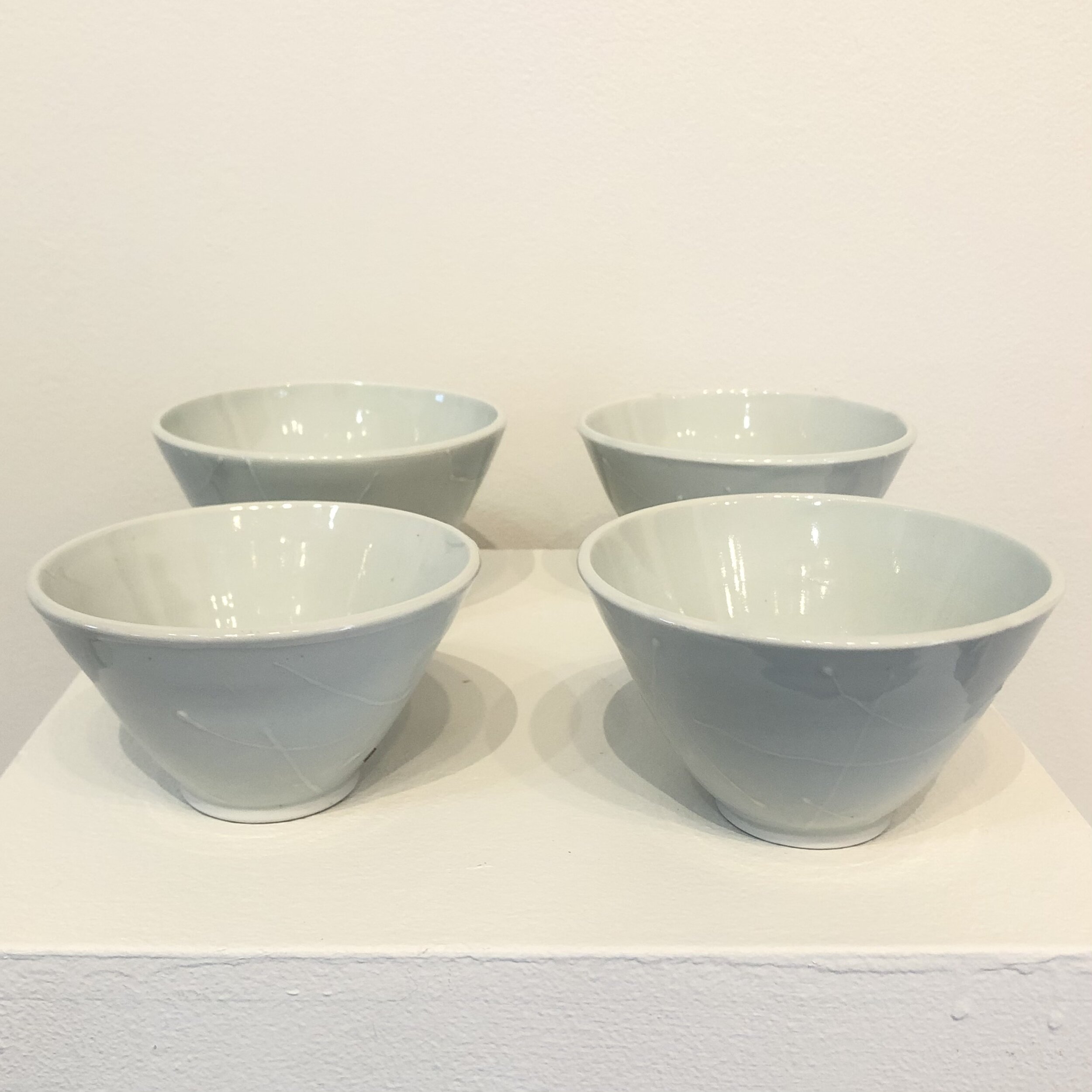  Porcelain bowls 3” high x 4 3/4”diameter SOLD 