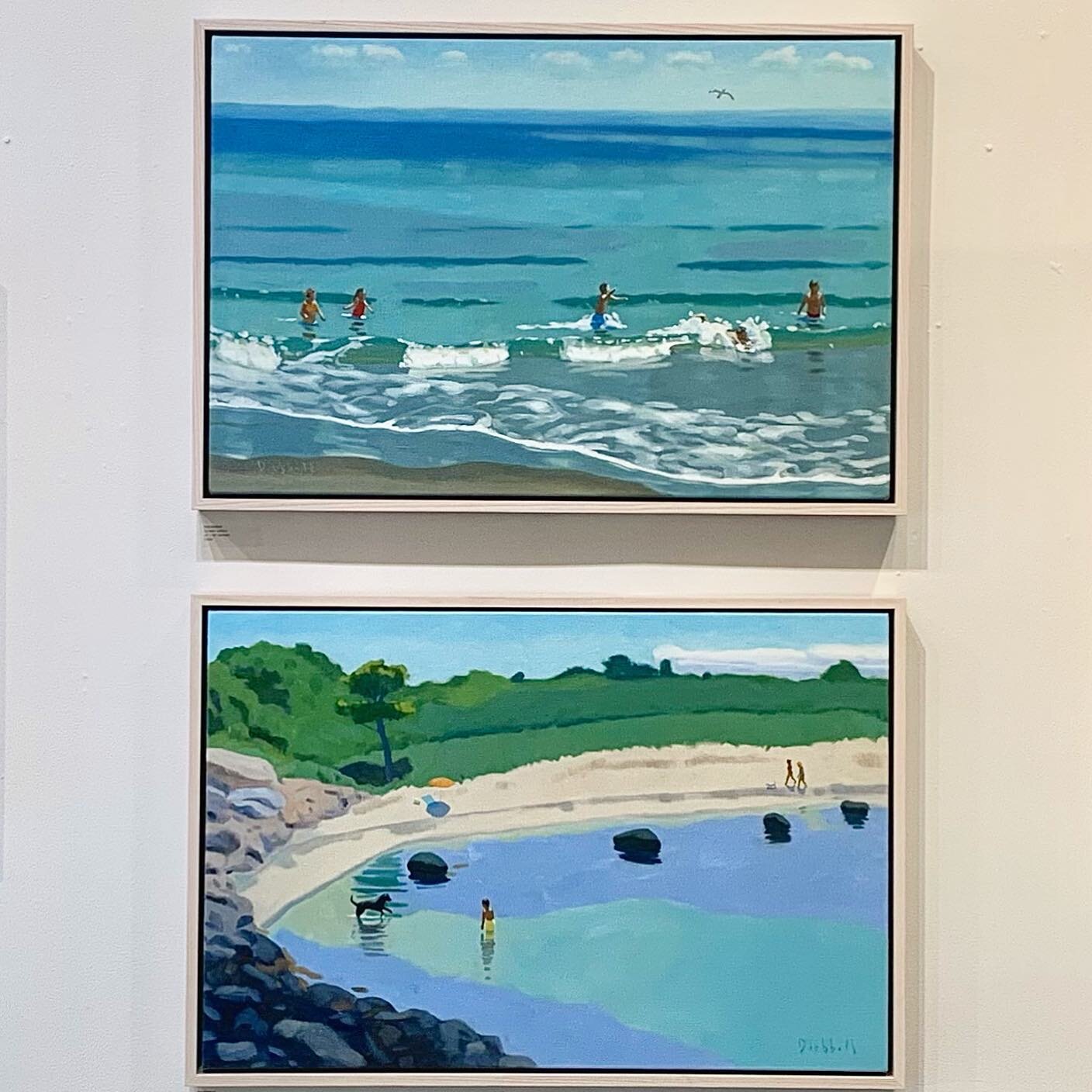 PLACES WE LOVE featuring paintings by Rob Diebboll &amp; Jill Madden on exhibit through September 5th! The paintings posted here are both by Rob Diebboll and measure 20&rdquo; x 30&rdquo;, oil/linen. DM inquiries #jillmadden #robdiebboll #placeswelov