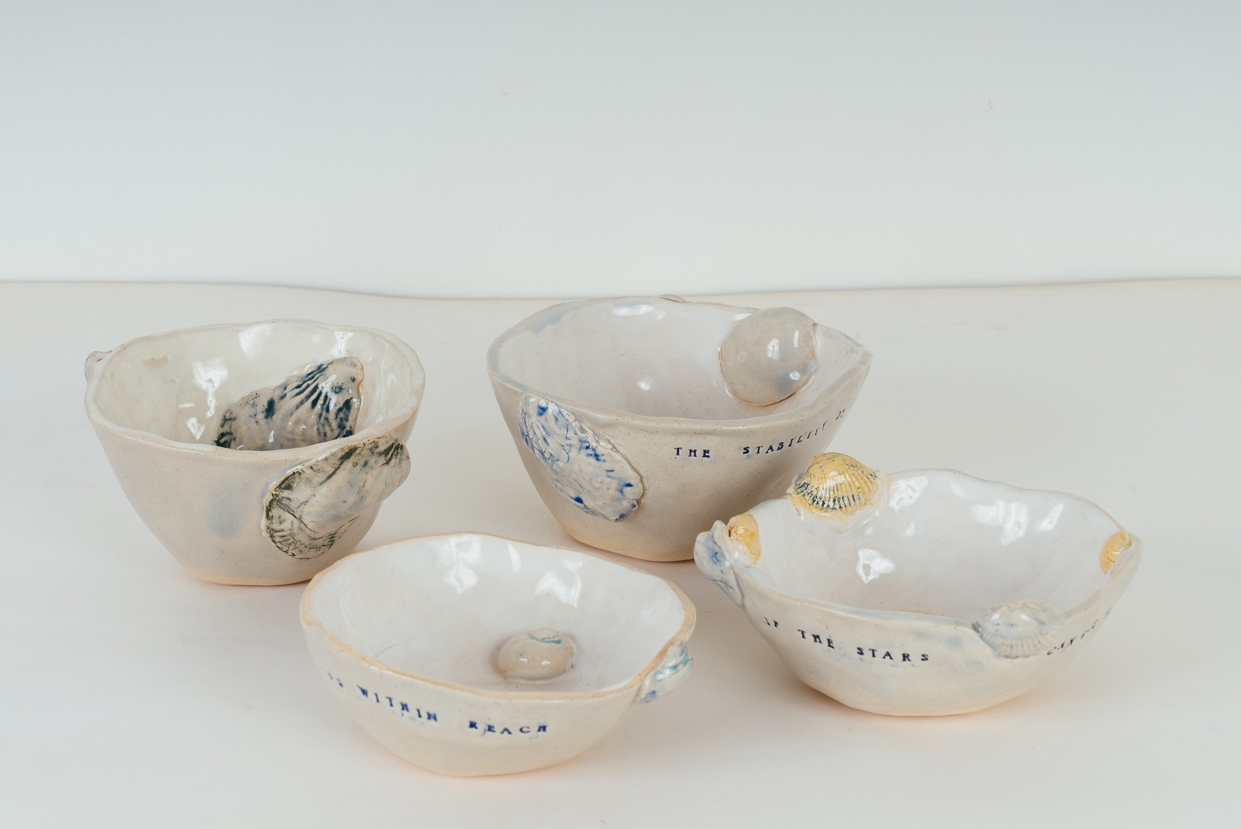 Ceramic Shell Bowls